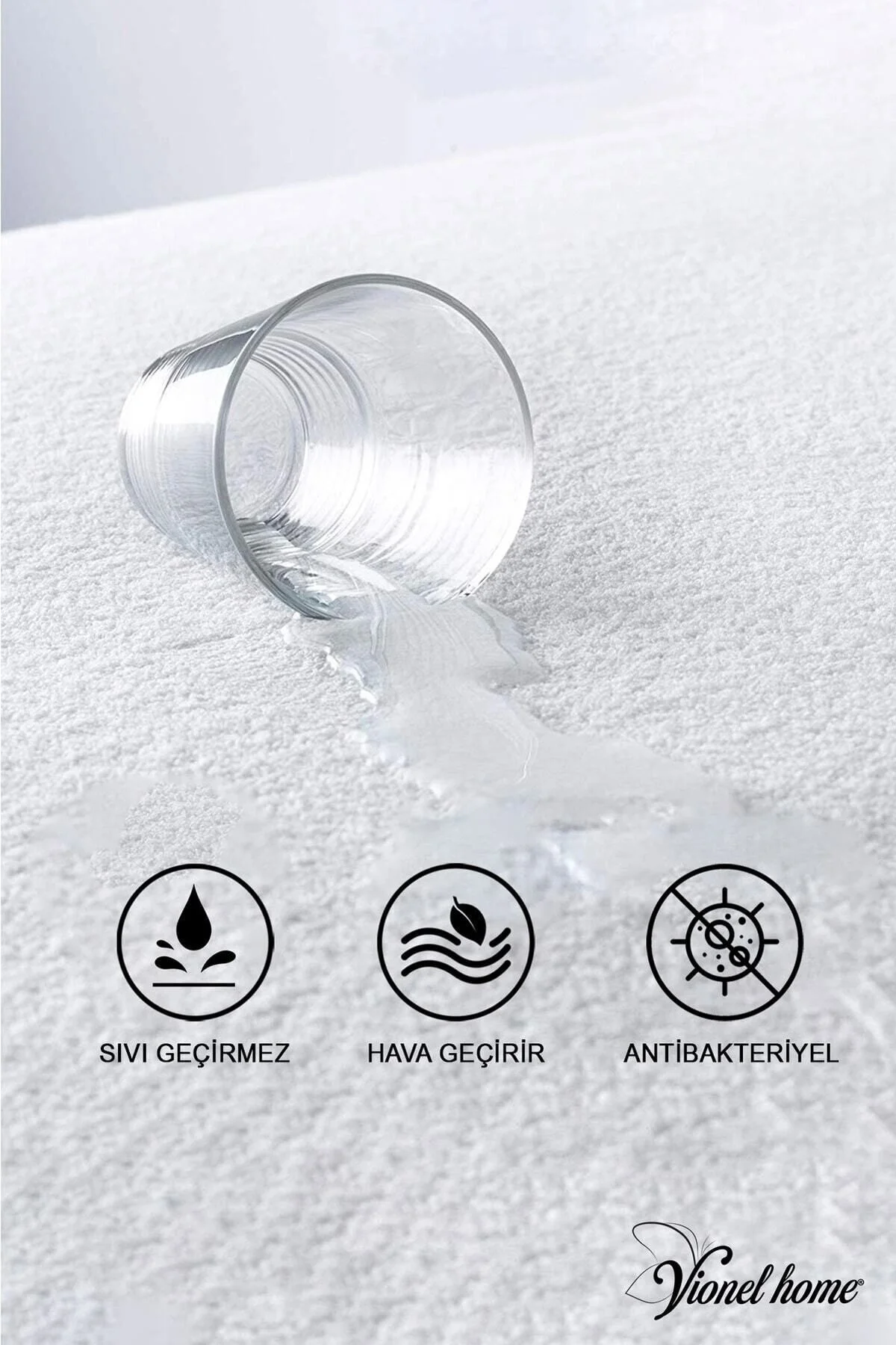 %100 Pamuklu, Sıvı Geçirmez Bebek Ve Çocuk Yatak Koruyucu Alez, Park Beşik, Kreş Anaokulu Alezi - Vionel Home Görsel 5