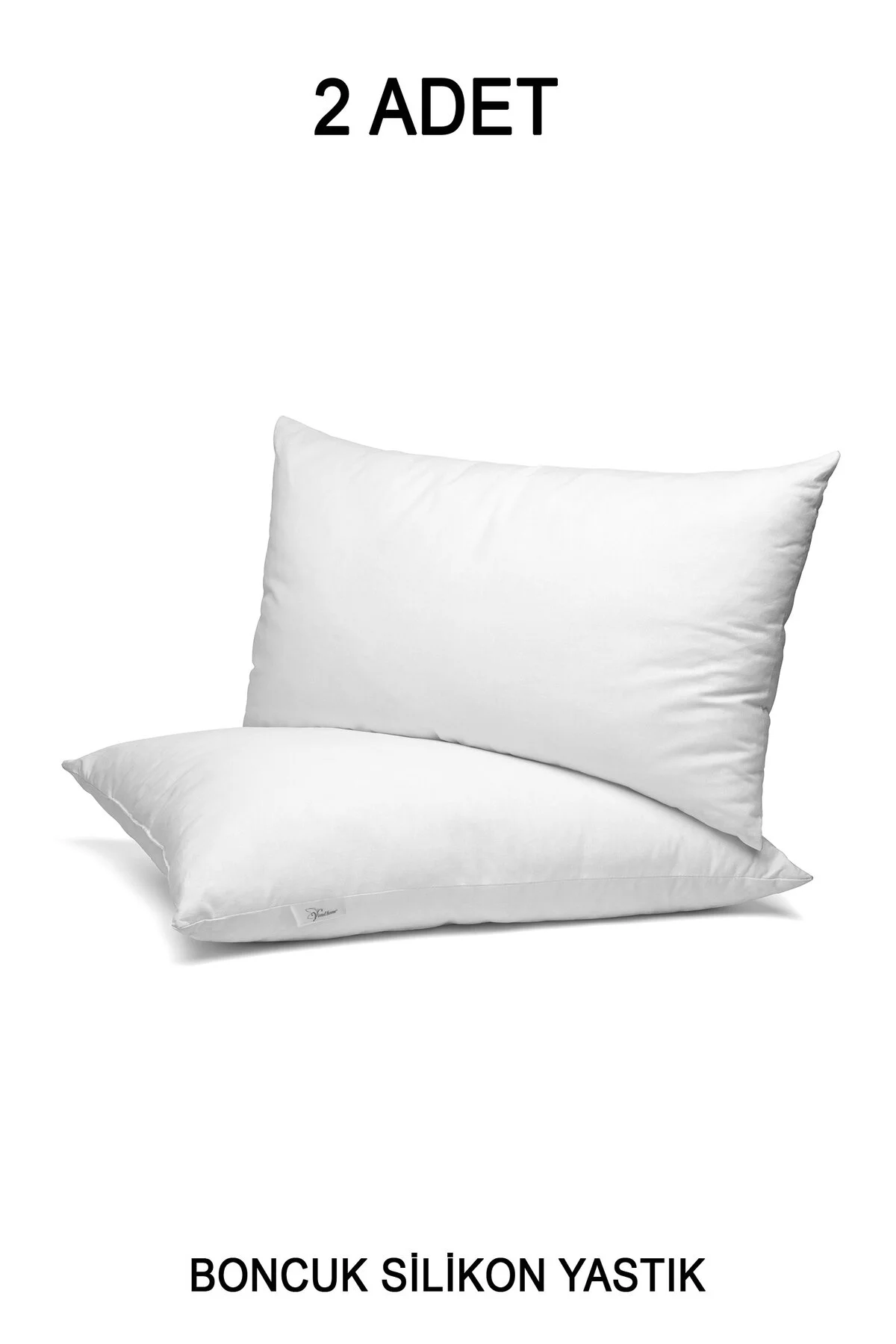 2 Adet Ekonomik Otel Yastığı, Boncuk Silikon Yastık 50 X 70 | 700 gr Dolgulu