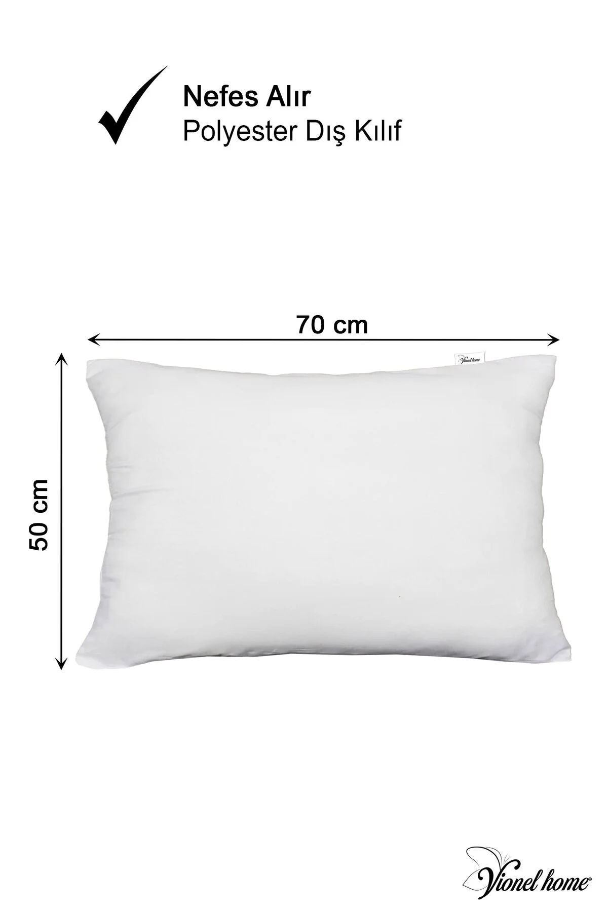 4 Adet Ekonomik Otel Yastığı, Boncuk Silikon Yastık 50 X 70 | 700 gr Dolgulu - Vionel Home Görsel 2