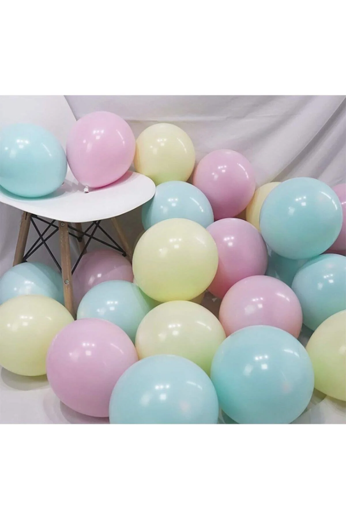As Baloon Makaron Balon - 50 Adet Karışık Soft Renk Pastel Balon - Firsat Ayi Görsel 2