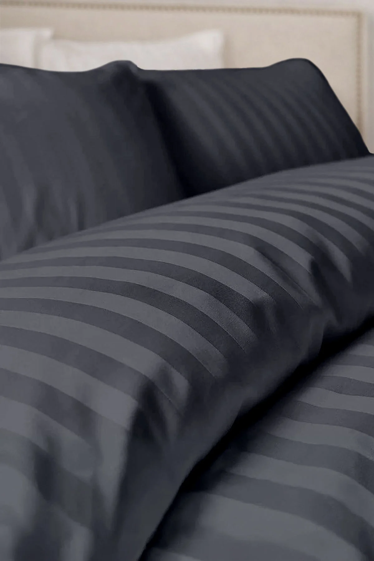 Tek Kişilik %100 Pamuk Saten Nevresim Seti | Premium Seri | 8 Renk Seçeneği (160x220) - Vionel Home Görsel 2