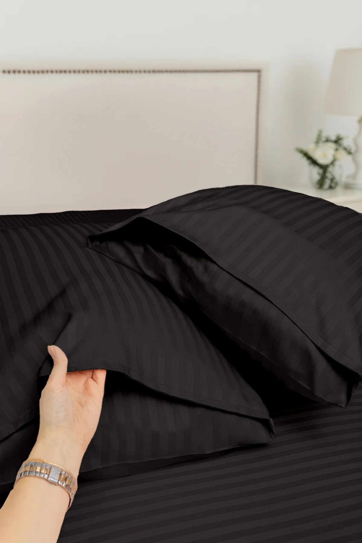 Tek Kişilik %100 Pamuk Saten Nevresim Seti | Premium Seri | 8 Renk Seçeneği (160x220) - Vionel Home Görsel 3