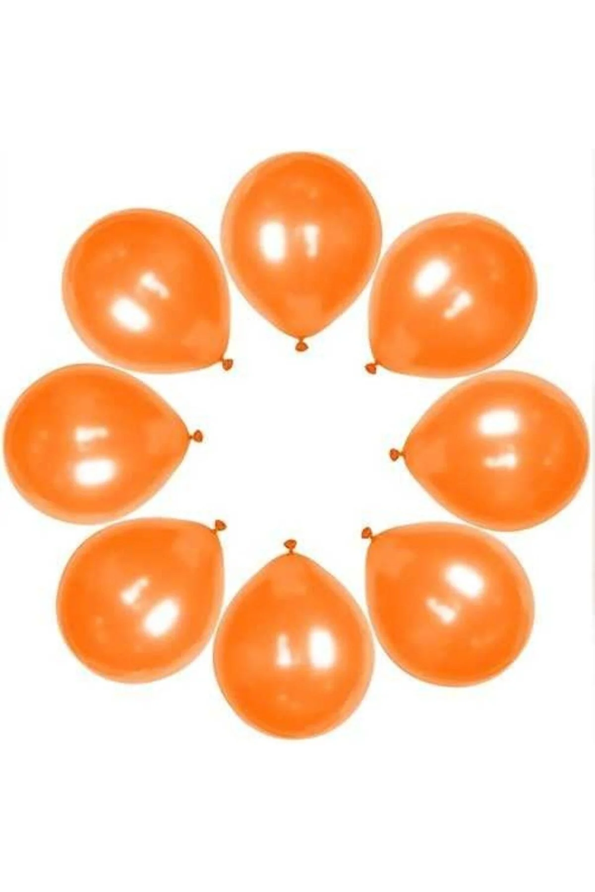 Turuncu Balon Metalik 100 Adet - as balon Görsel 4
