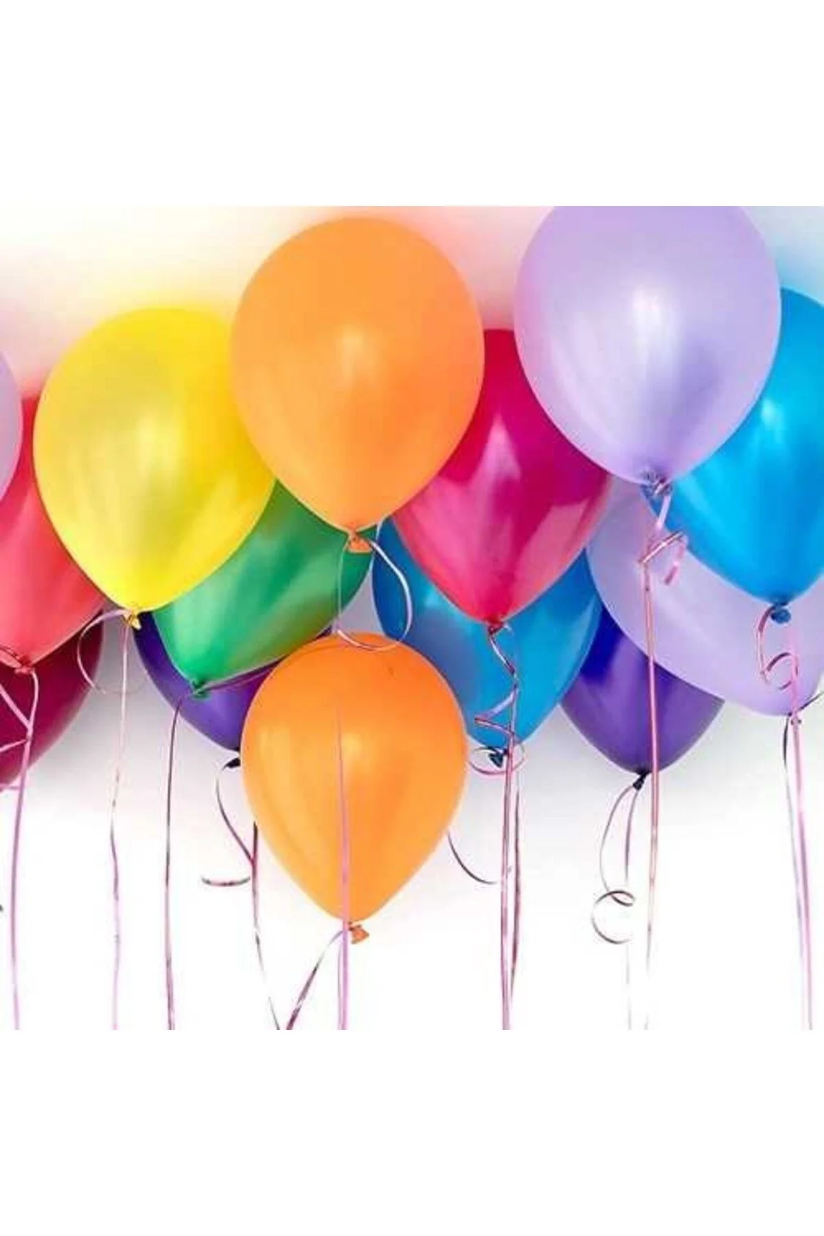 Turuncu Balon Metalik 100 Adet - as balon Görsel 5