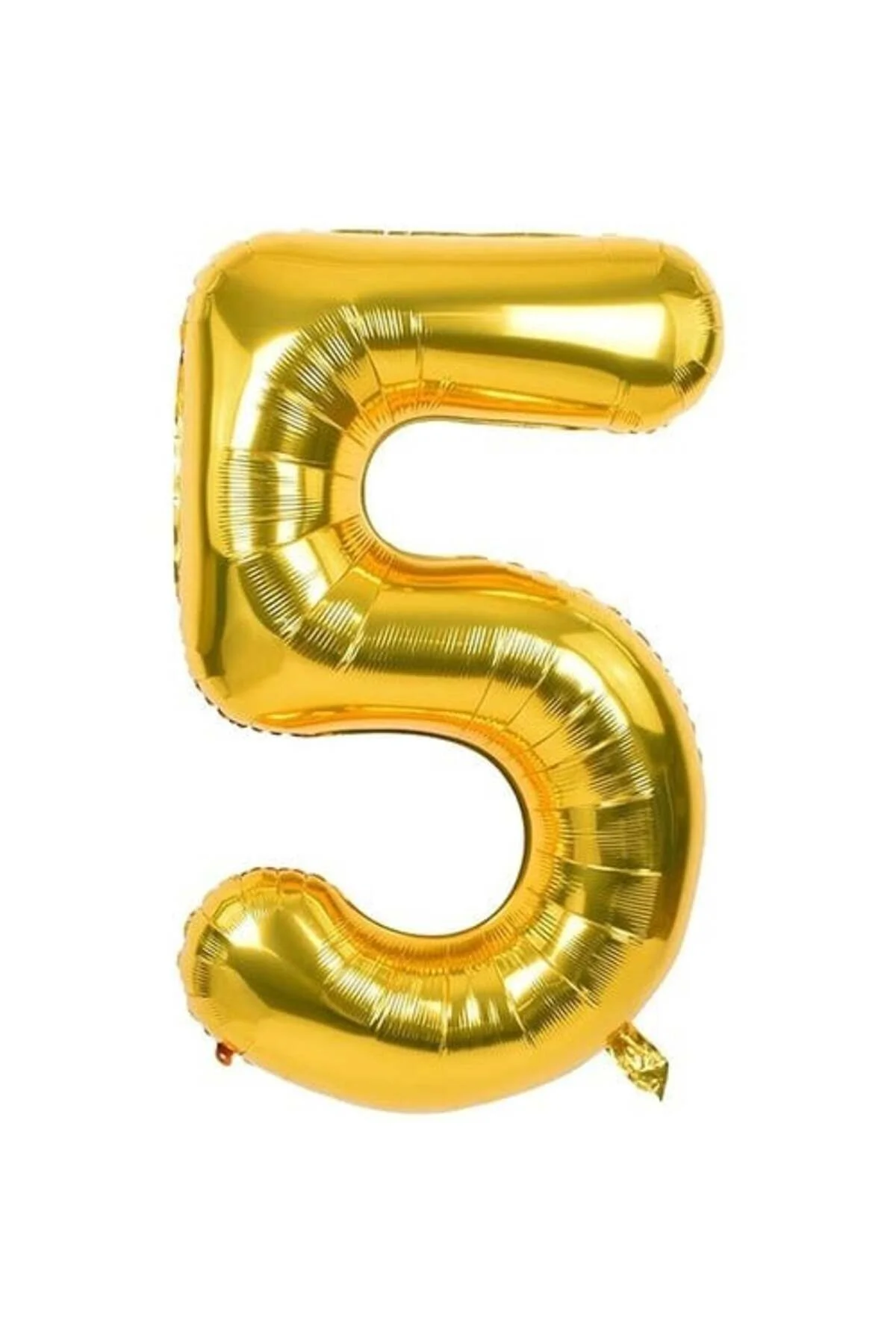 5 Rakam Folyo Gold Renk Balon Küçük 35 Cm