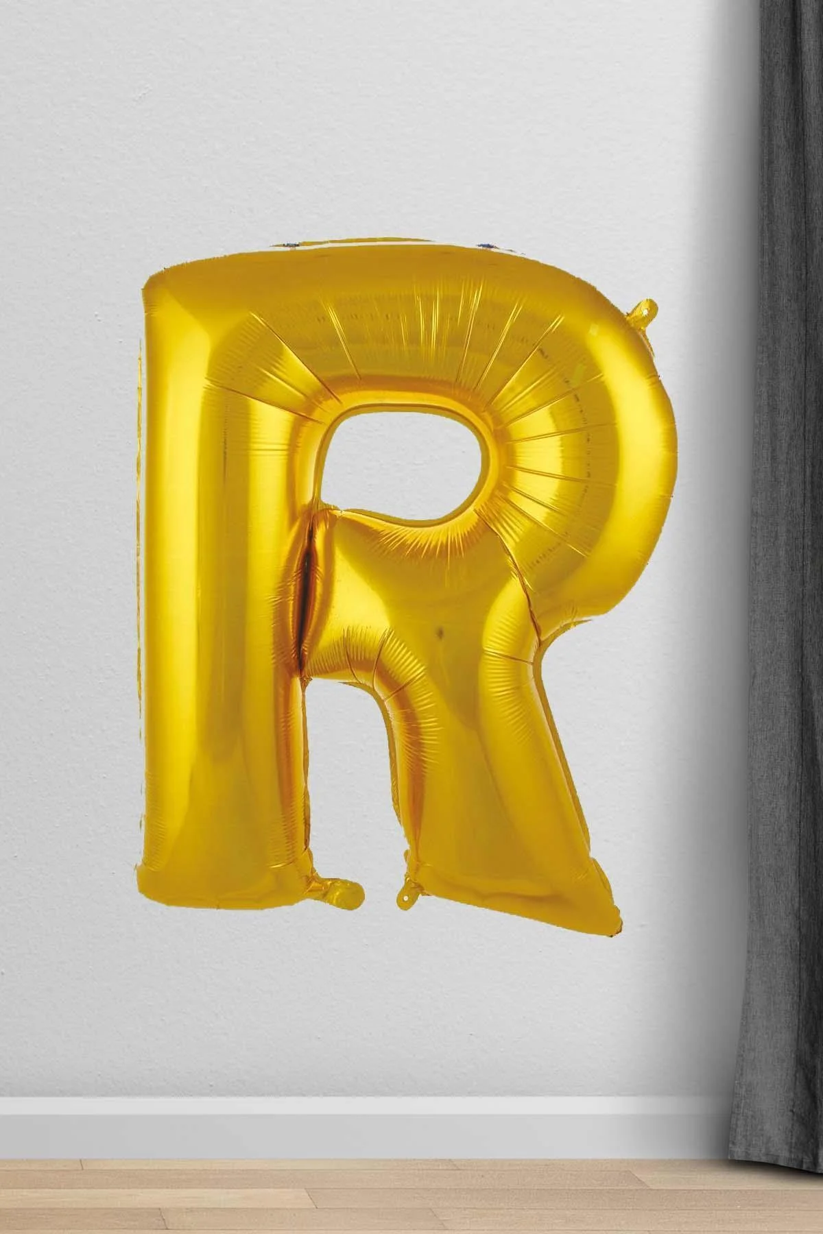 R Harfi Folyo Balon Gold 100 Cm 40 Inç 1 Metre Altın