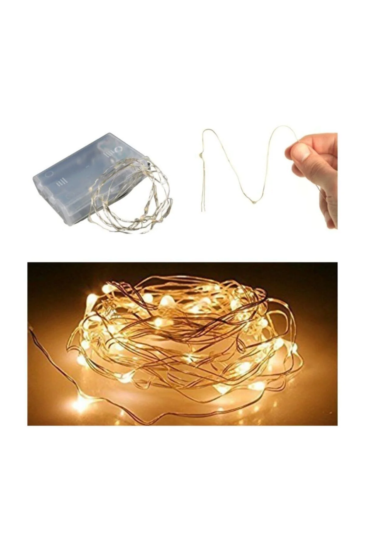 Peri Led Ince Tel Pilli Dekoratif Led Işık Süs 3 M - pazariz Görsel 3