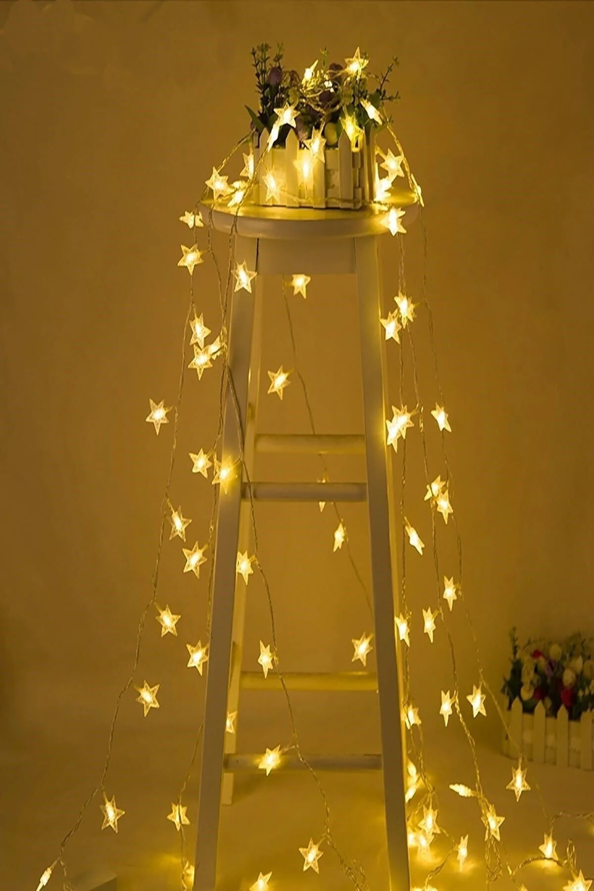 Dekoratif Led Işıklı Yıldız Dizeleri 20'li 3 Metre
