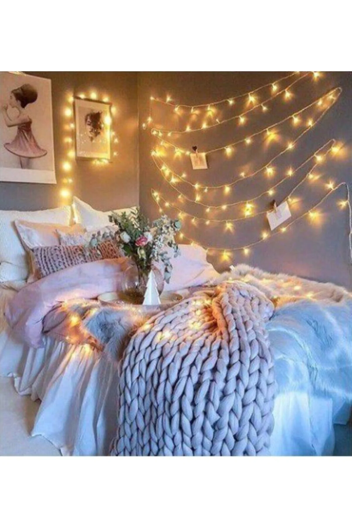 10 Metre 100 Ledli Peri Led Gün Işığı Pilli - alayımbari Görsel 4