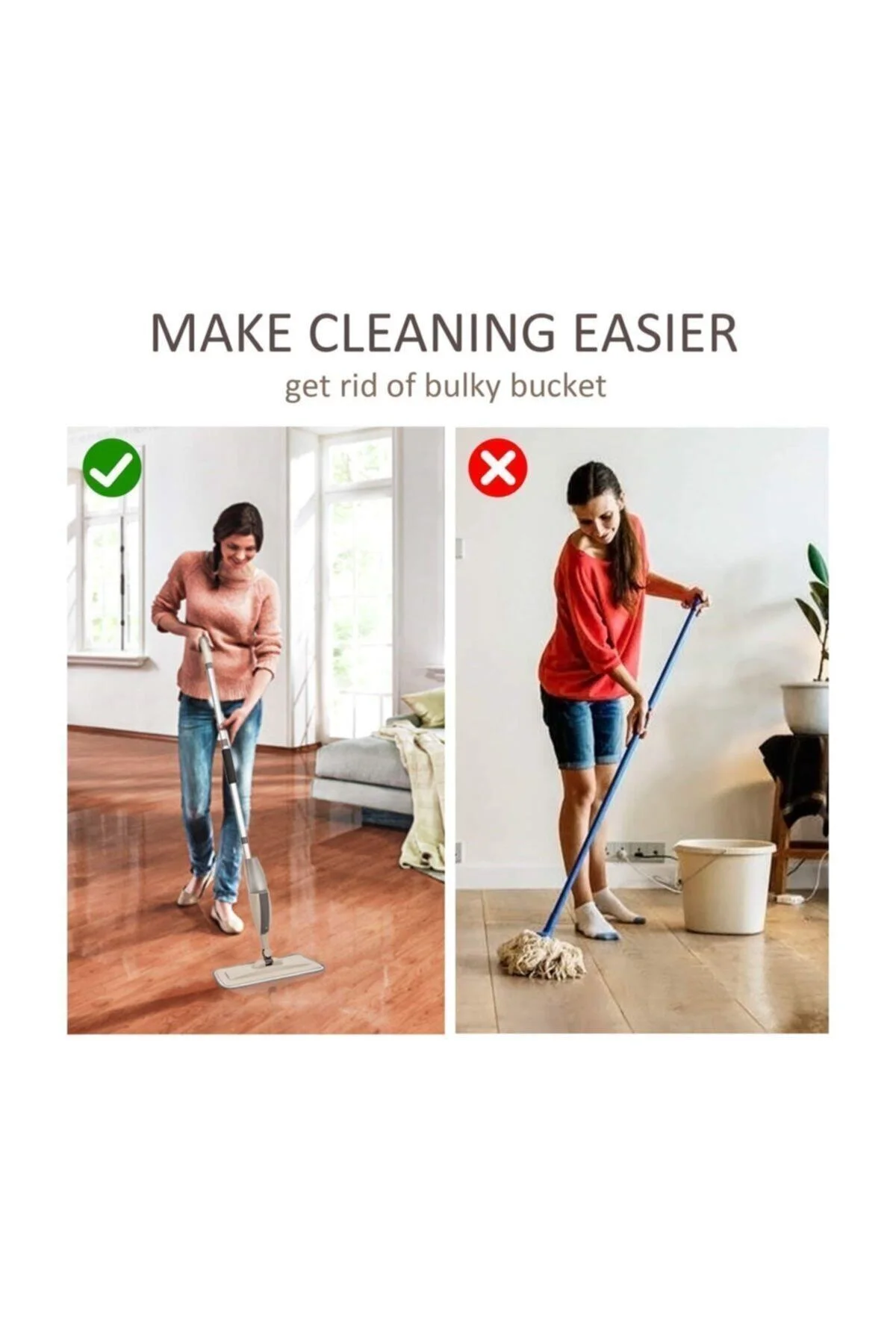 Sprey Microfiber Bezli Deterjan Hazneli Paspas - pazariz Görsel 6