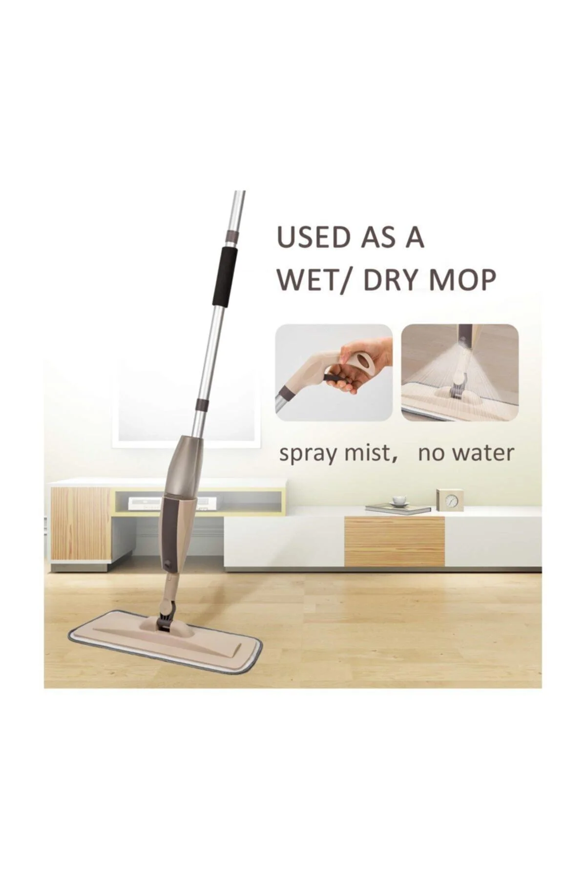 Sprey Microfiber Bezli Deterjan Hazneli Paspas - pazariz Görsel 4