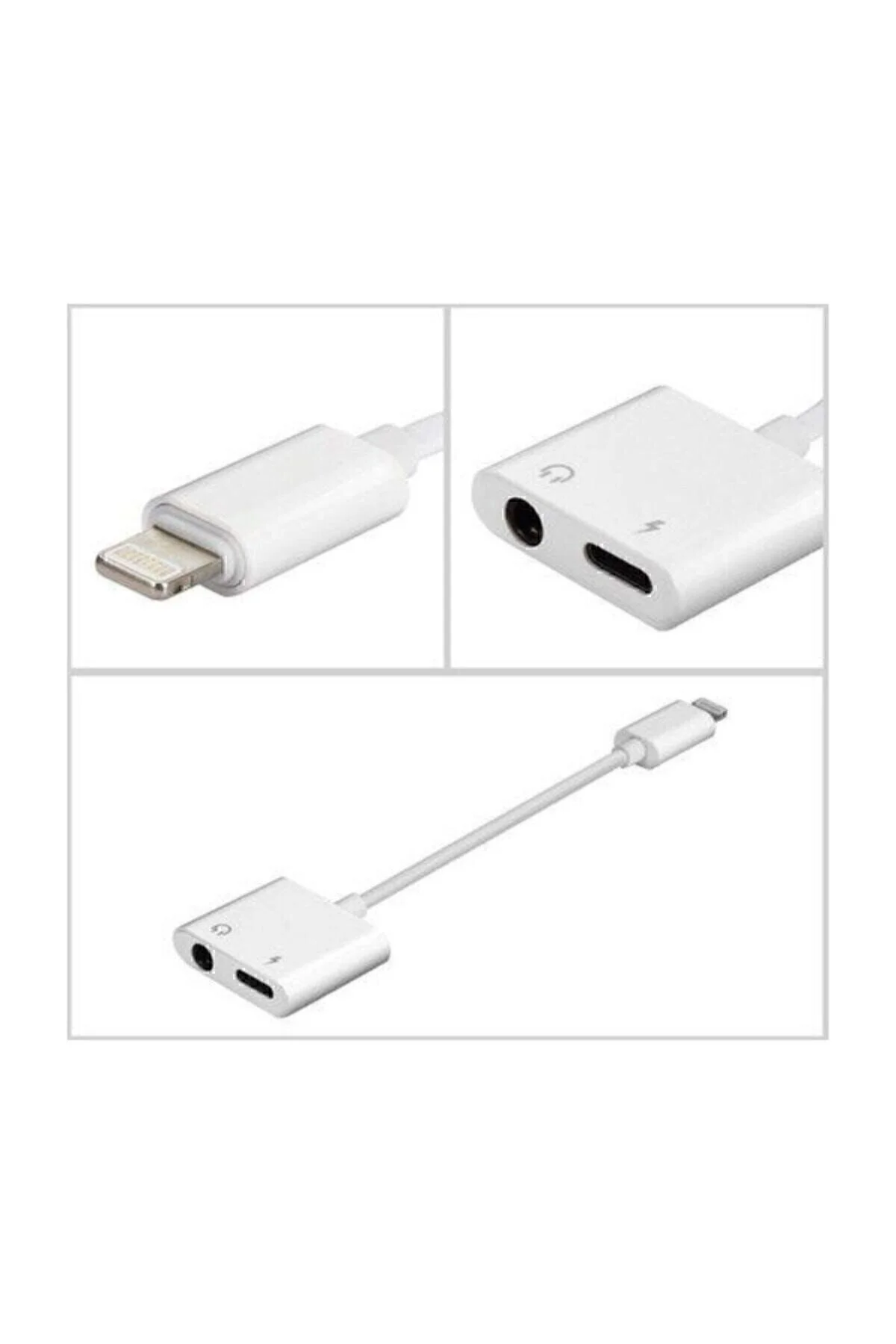 Iphone Ipad Lightning Uyumlu Kulaklık Ve Şarj Çevirici Dönüştürücü Çoğaltıcı Kablo 6 7 8 X Xs Xs Ma - dvrgsm Görsel 4