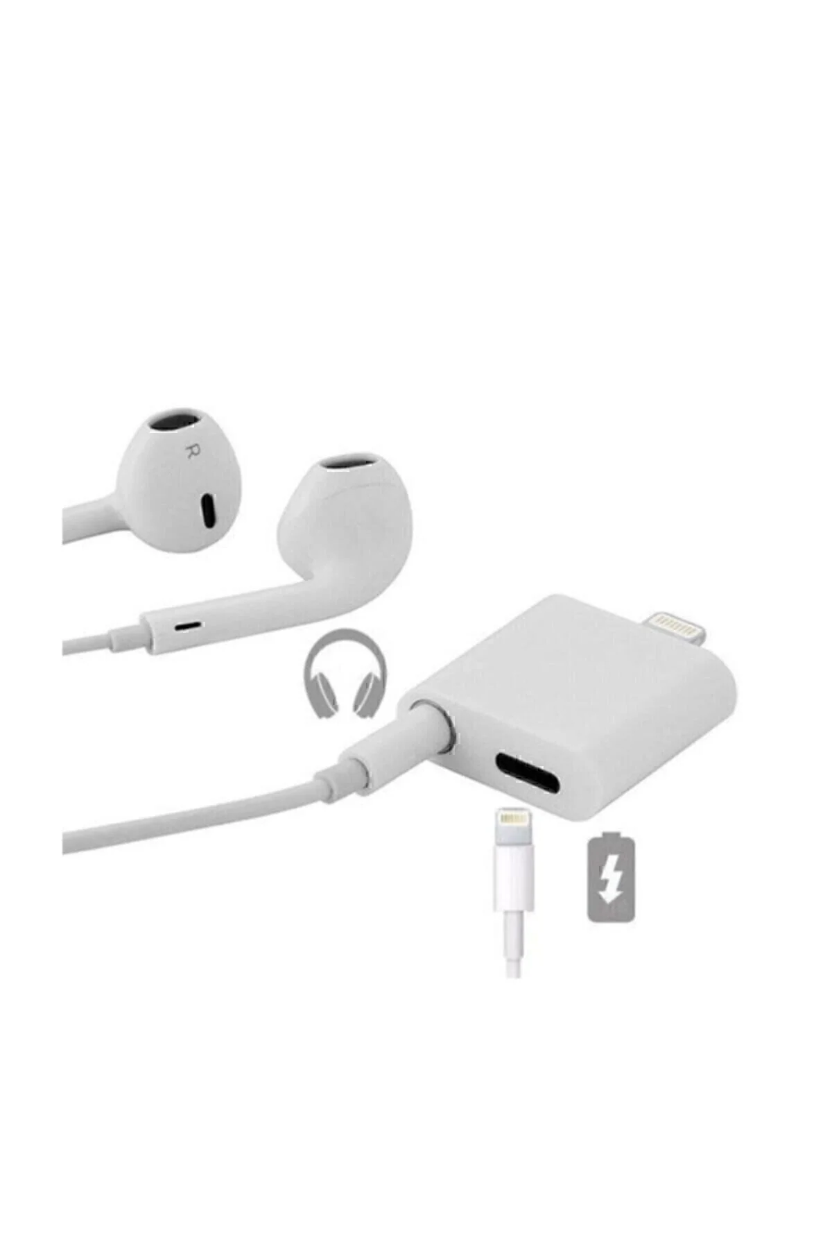 Iphone Ipad Lightning Uyumlu Kulaklık Ve Şarj Çevirici Dönüştürücü Çoğaltıcı Kablo 6 7 8 X Xs Xs Ma - dvrgsm Görsel 3