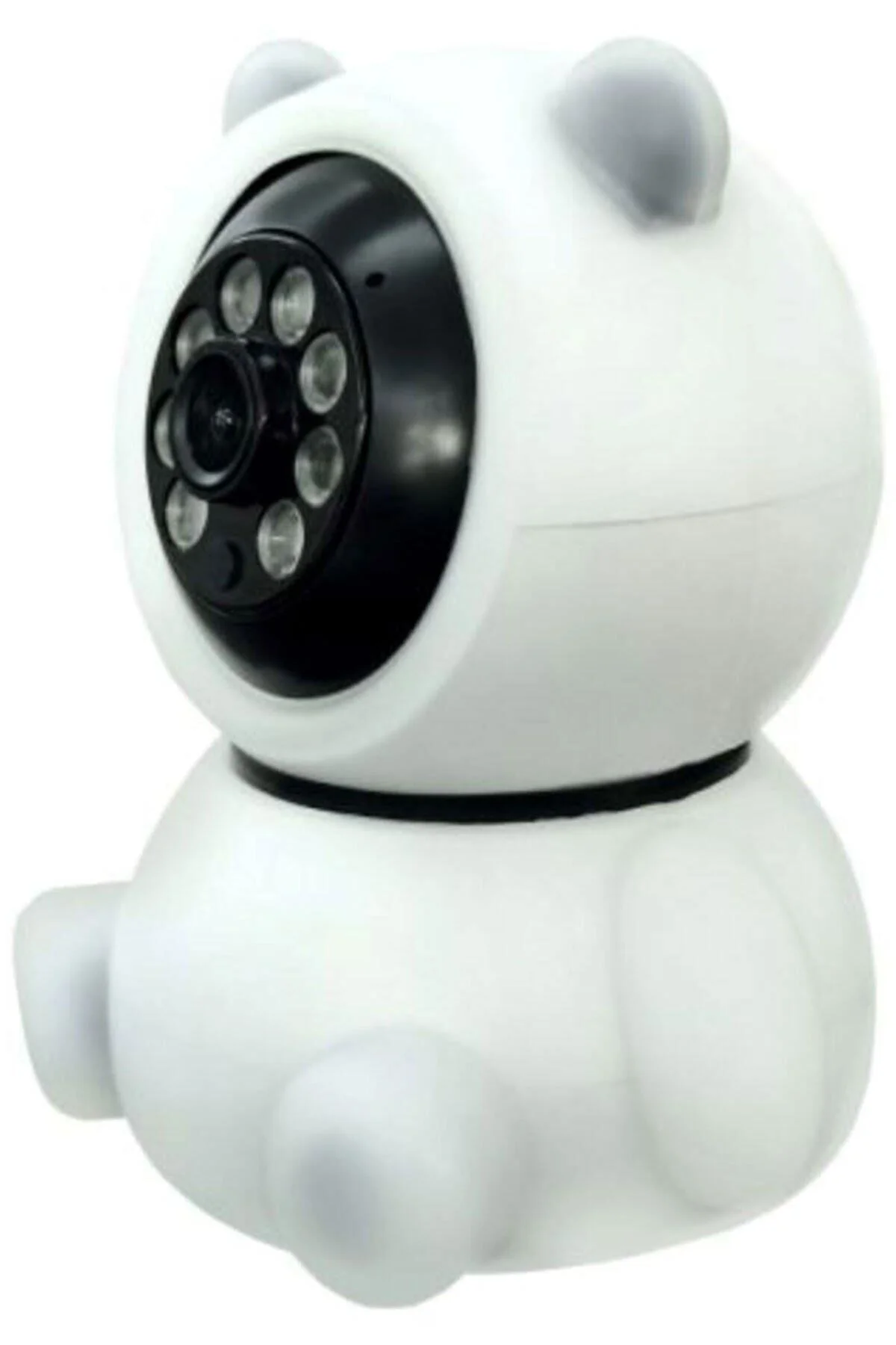 Panda Görünümlü 360° 1080p Ip Güvenlik Kamerası Gece Görüşlü Bebek Bakıcı Ip Wifi Kamerası - pazariz Görsel 3