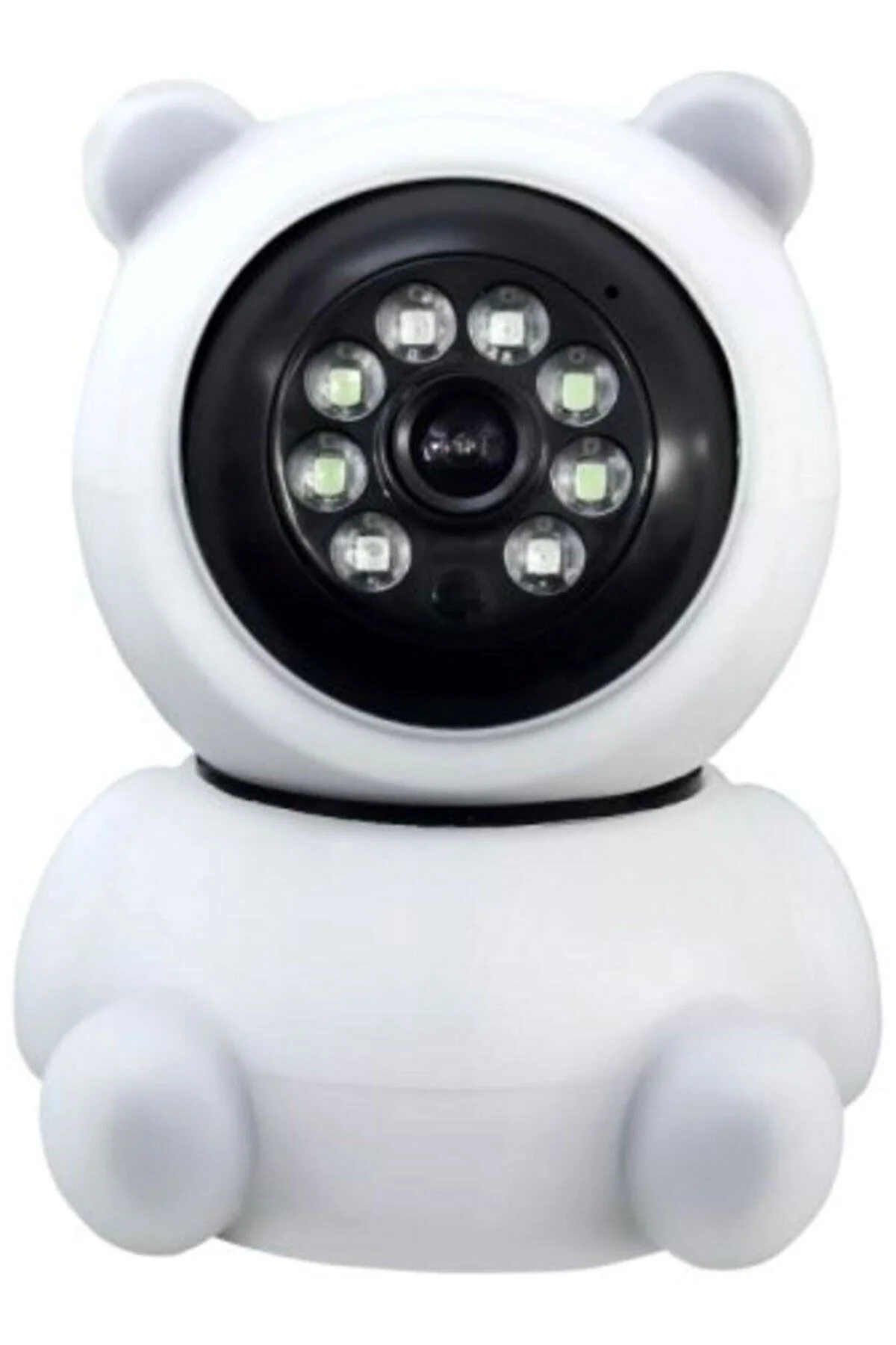 Panda Görünümlü 360° 1080p Ip Güvenlik Kamerası Gece Görüşlü Bebek Bakıcı Ip Wifi Kamerası - pazariz Görsel 2