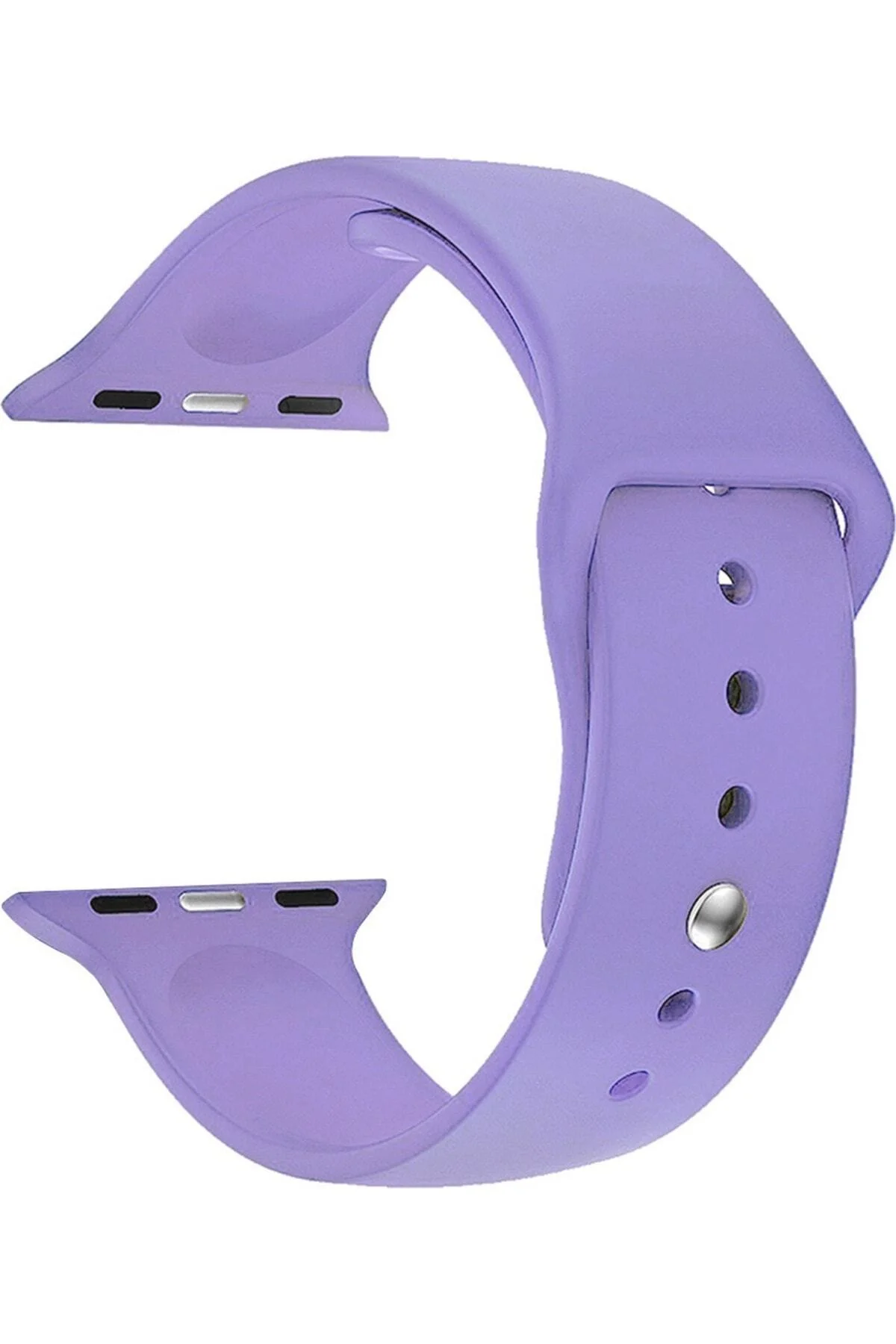 Apple Watch Uyumlu8 41mm Kordon Spor Silikon Lila