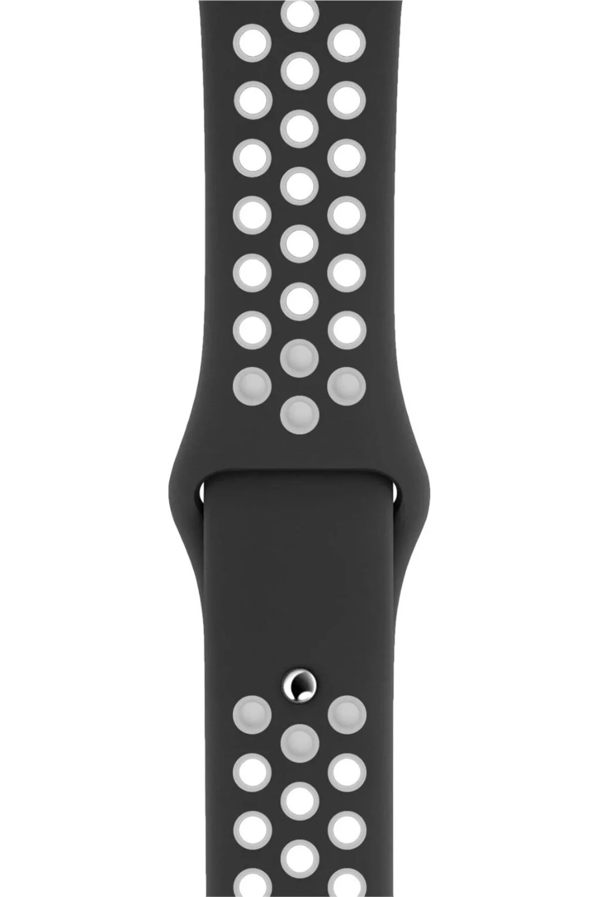 Apple Watch Uyumlu8 Ultra 49mm Ile Kayış Spor Delikli Silikon Sd01 Kordon Siyah-beyaz - pazariz Görsel 3