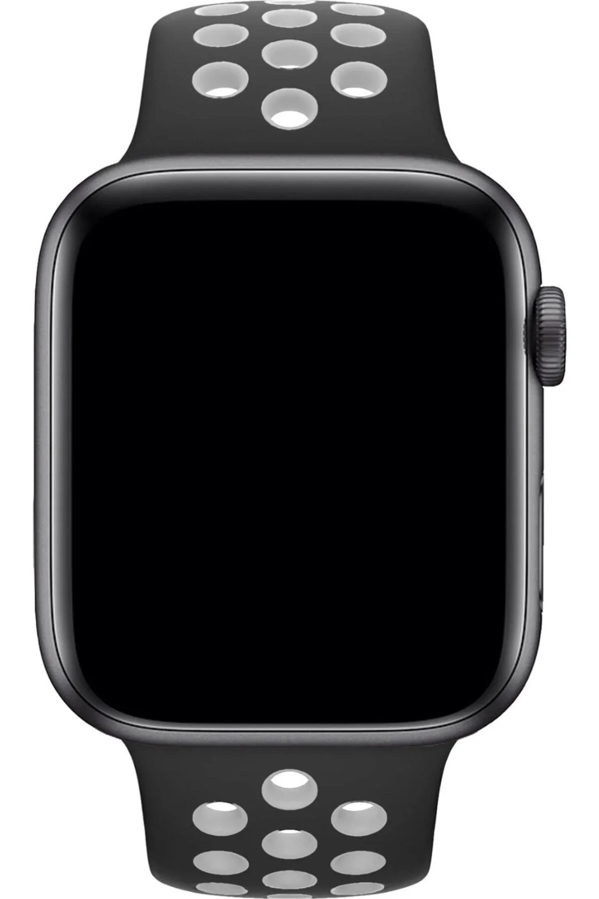 Apple Watch Uyumlu8 Ultra 49mm Ile Kayış Spor Delikli Silikon Sd01 Kordon Siyah-beyaz - pazariz Görsel 2