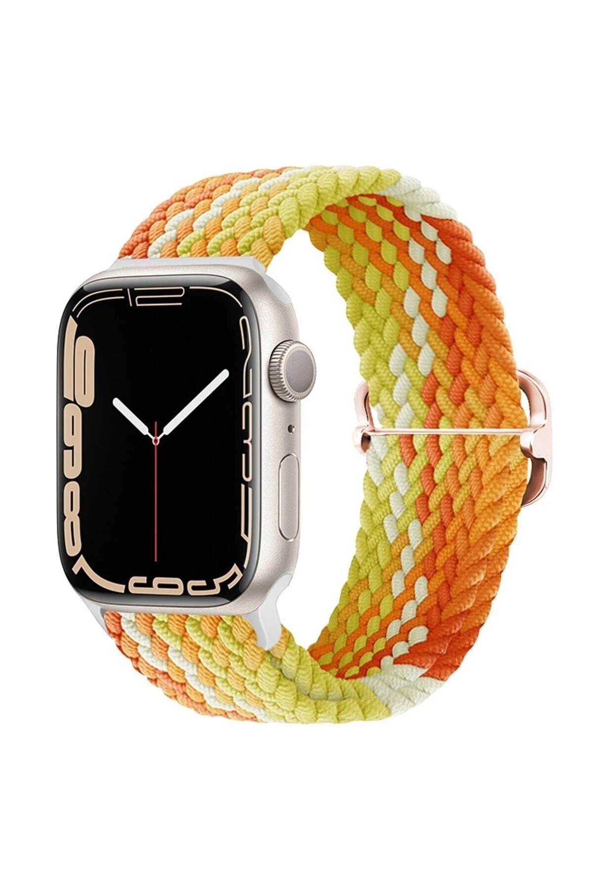 Apple Watch Uyumlu3 4 5 6 7 8 Ultra 45mm 44mm 42mm Braided Örgü Kordon