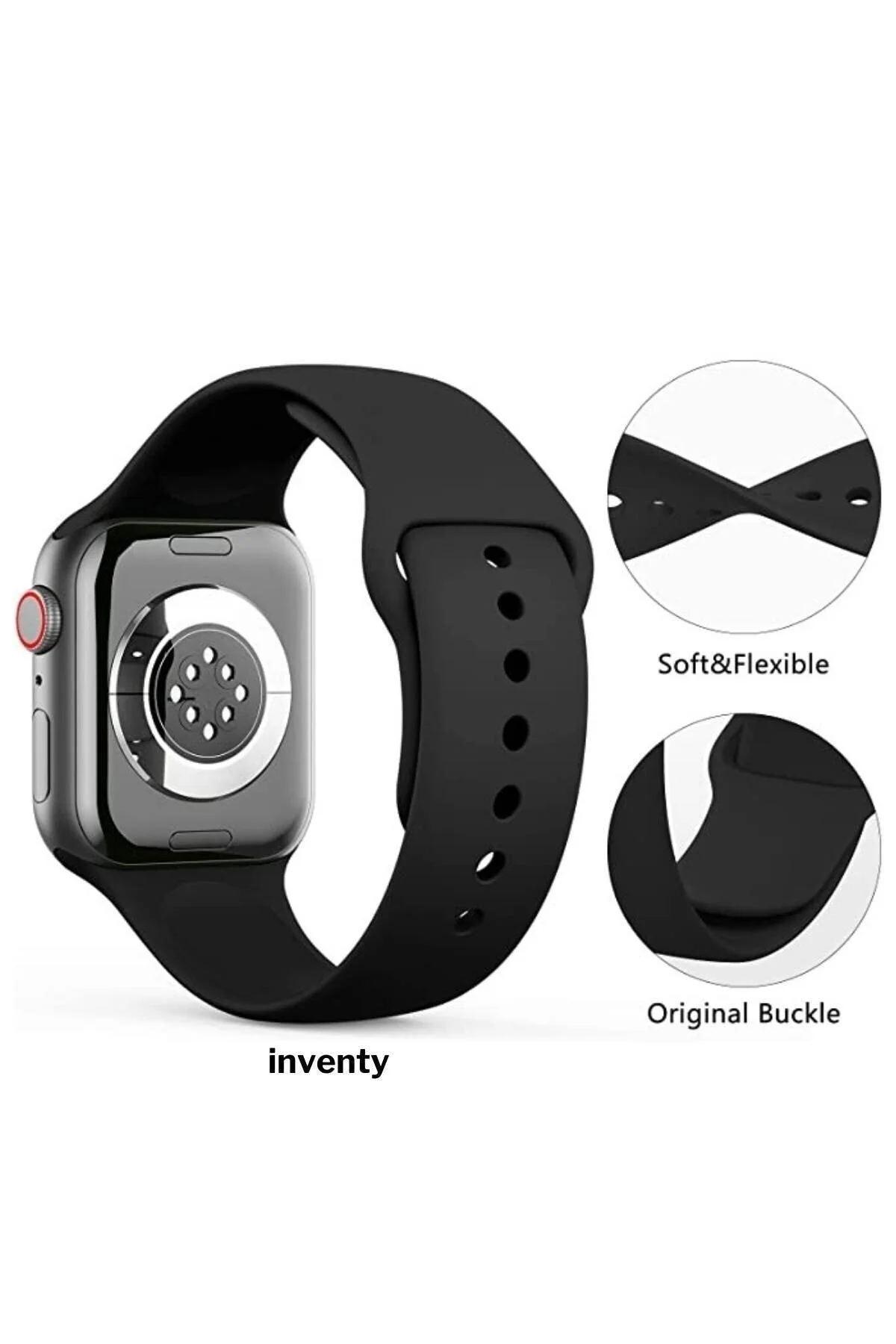 Apple Watch Uyumlu3-4-5-6-7-8 Se Için Kordon 38-40-41 Mm Spor Kordon Silikon Çok Renkli - pazariz Görsel 2