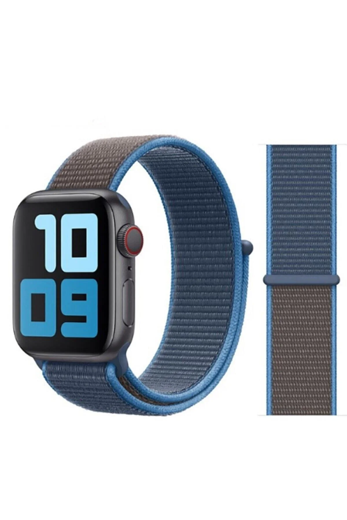 Apple Watch Uyumluserisi 5 6 7 Se Spor Dokuma Hasır Kordon 45 Mm