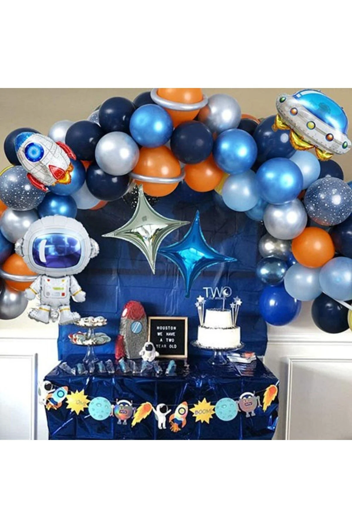 Uzay Dekoratif Folyo Balon 6 Adet - Partioutlet Görsel 2