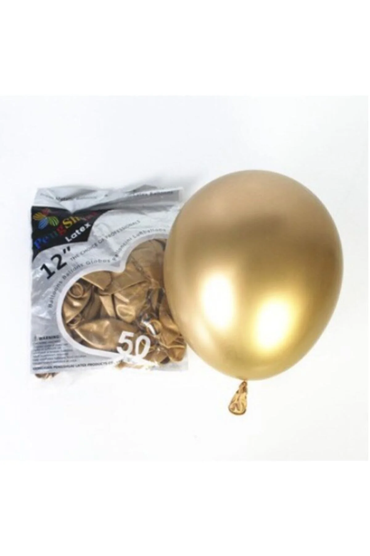 Gold Renk Krom Balon 5 Adet - Pi İthalat Görsel 2