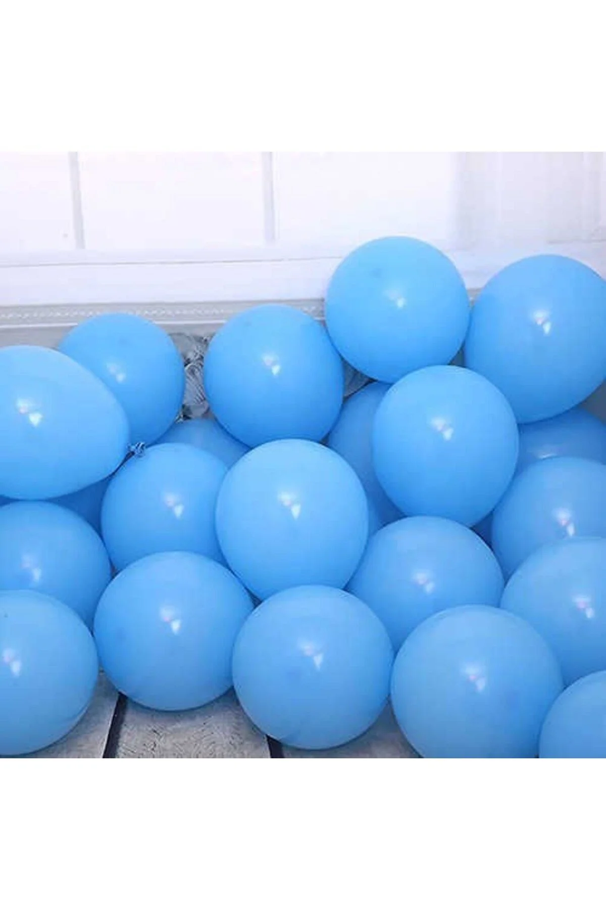 Mavi Pastel Balon 100 Adet - Partioutlet Görsel 2