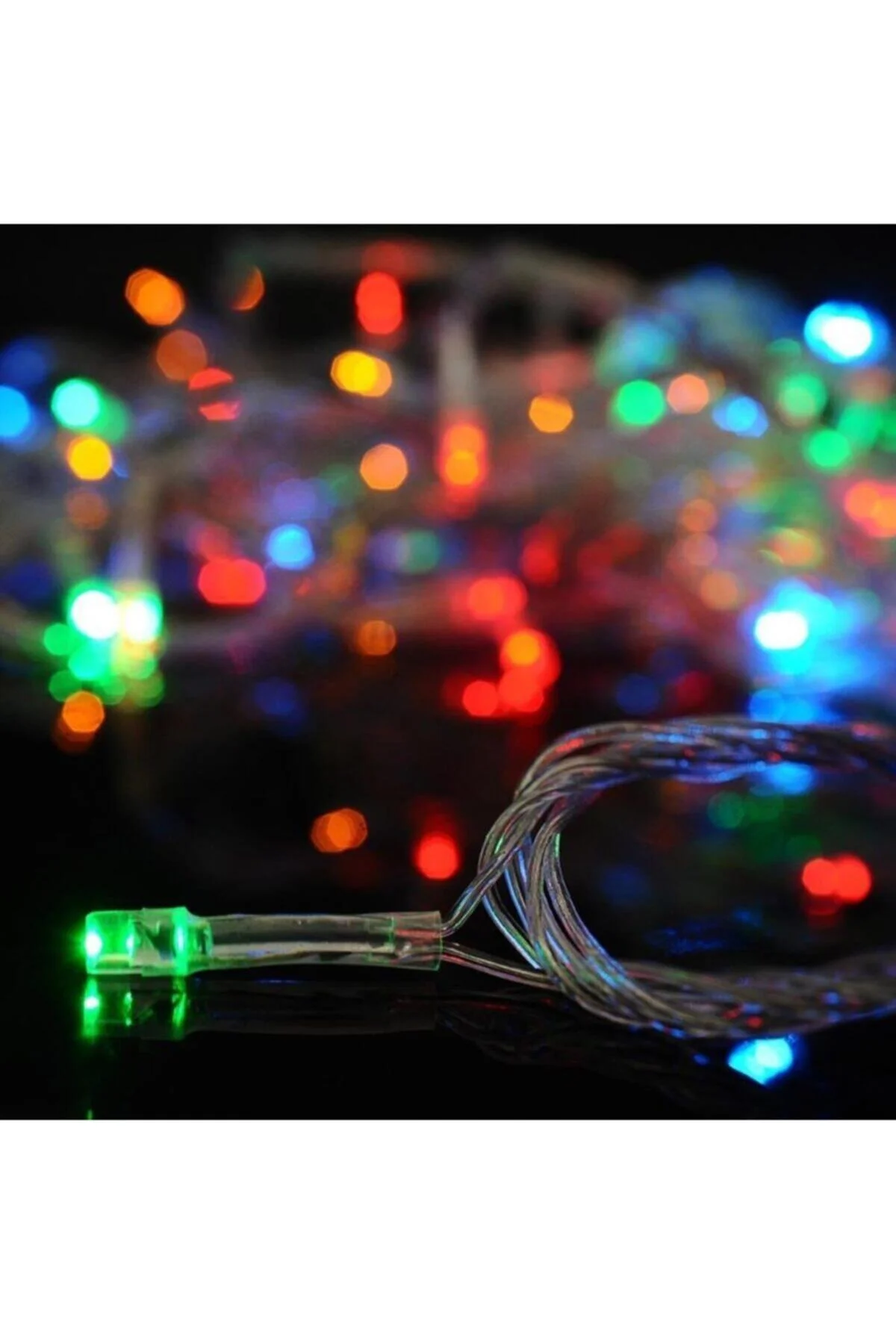 10 Metre 100 Ledli 8 Fonksiyonlu Karışık Renkli Rgb Led Lamba - rennway Görsel 5