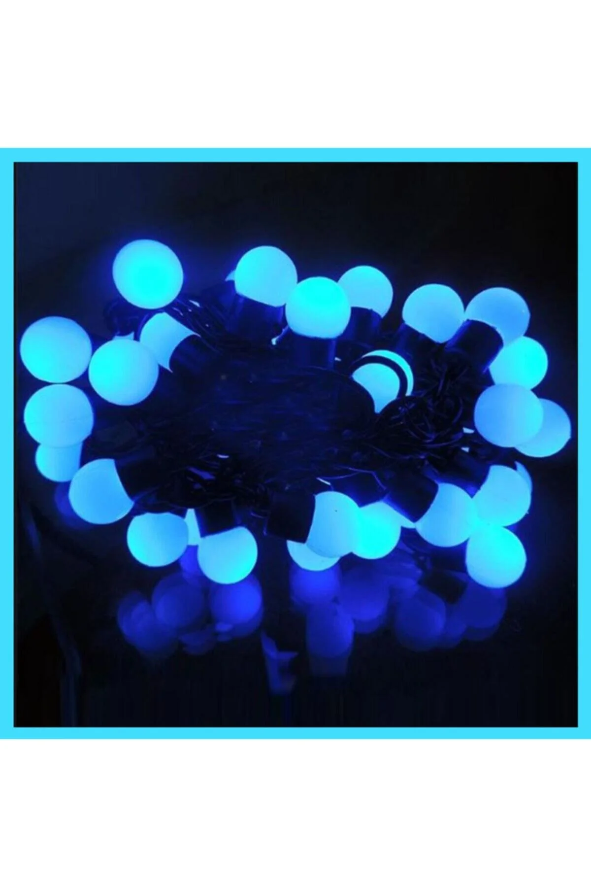4 Metre Mavi Top Led Yılbaşı Süsü/hediyelik - alayımbari Görsel 2
