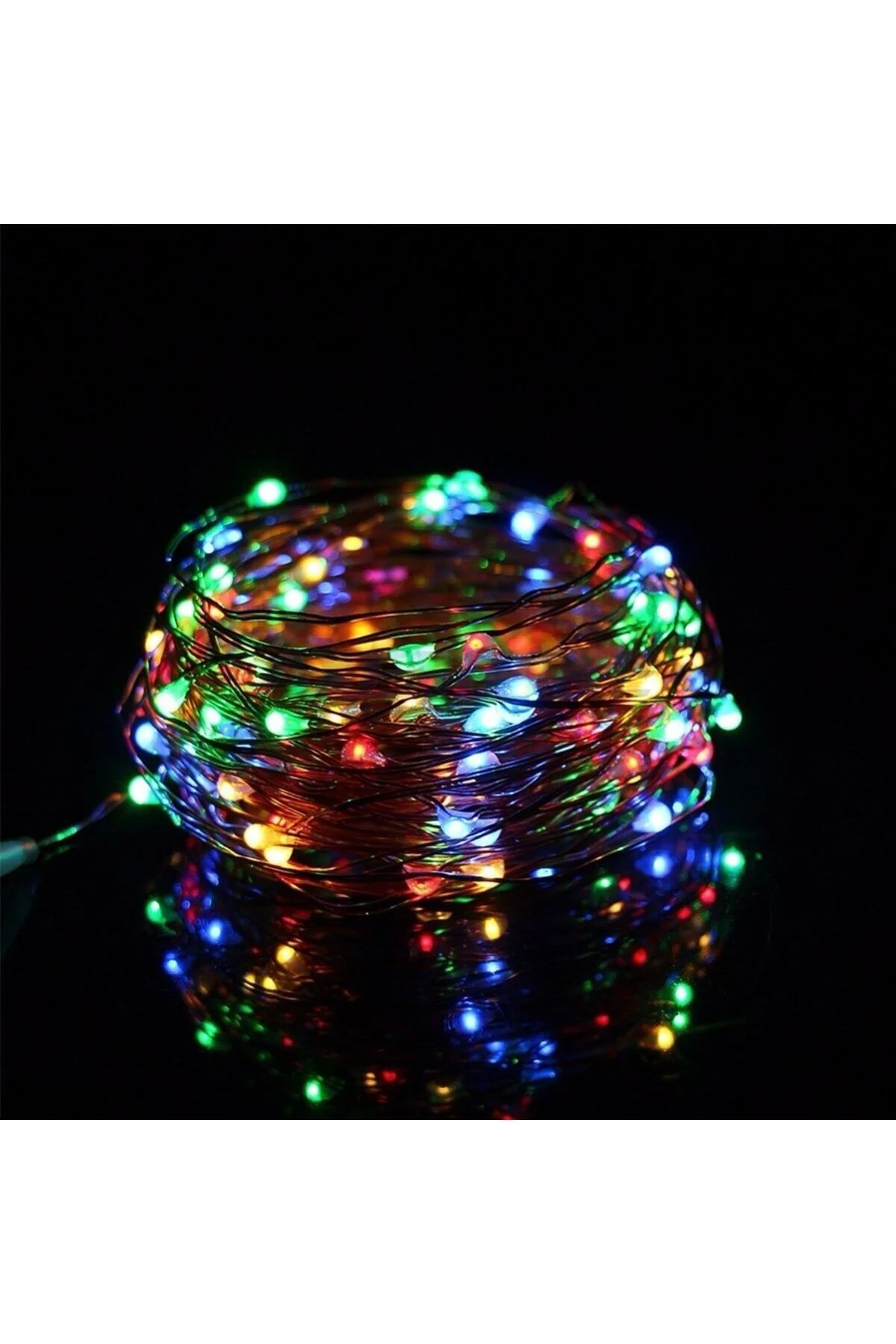 Pilli Renkli Peri Led Işık Atif Aydınlatma 5 Metre Rgb Led