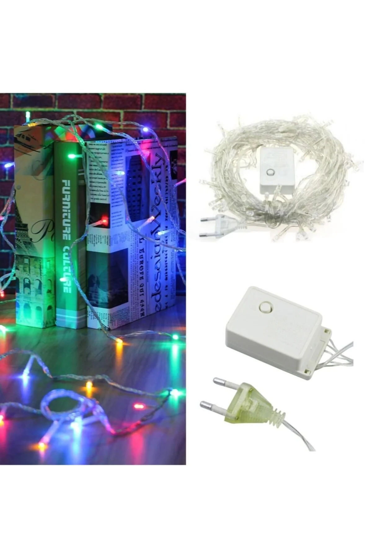 Renkli Dekor Lambası, 10 Metre, 100 Led, Canlı ve Şık Aydınlatma Dekoru