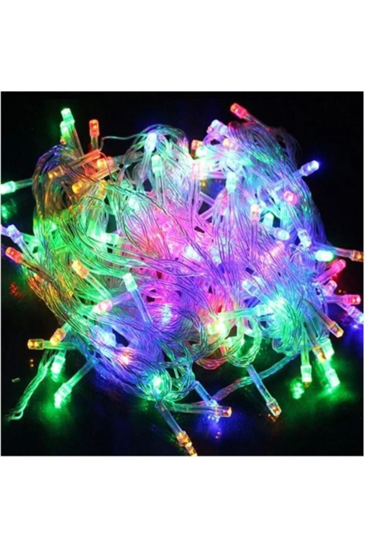 Renkli Dekor Lambası, 10 Metre, 100 Led, Canlı ve Şık Aydınlatma Dekoru - TOPROCKSTORE Görsel 2