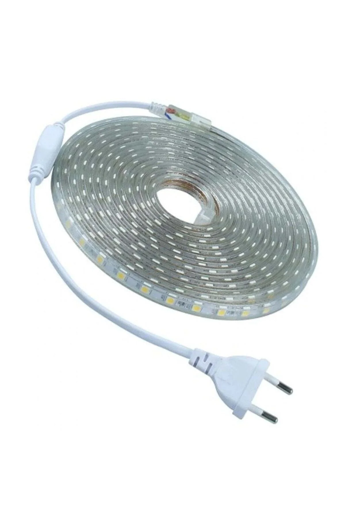 Hortum Şerit Led Işık Fiş'li 220 Volt Tak Çalıştır Su Geçirmez Özellikli
