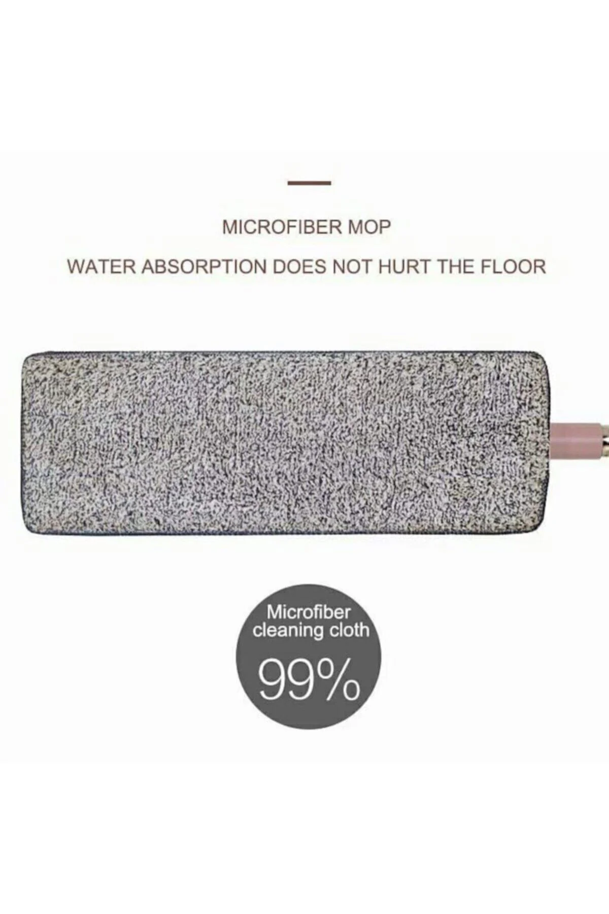 Mop Krem 5 l Yedek Mikrofiber Mop Bez 4 Adet - pazariz Görsel 2
