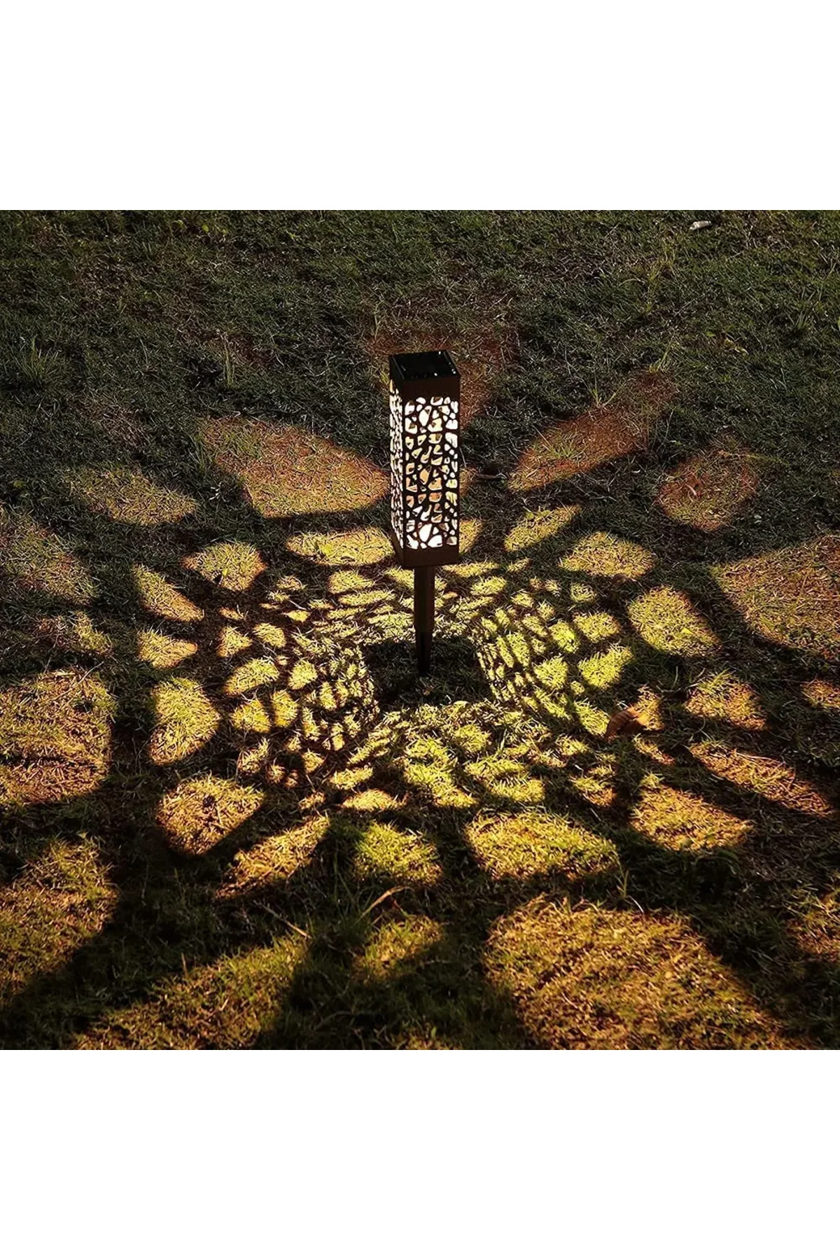 Dekoratif Solar Bahçe Aydınlatma Lambası Yürüyüş Yolu Aydınlatma Güneş Enerjili 1 Adet