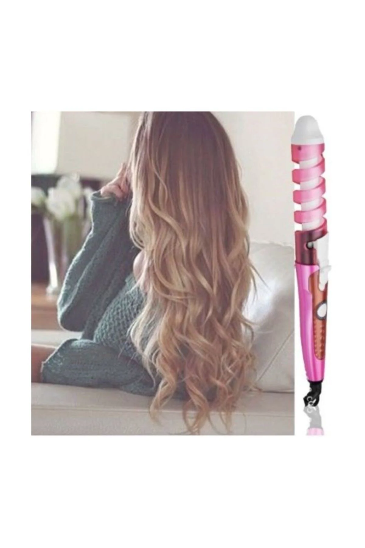 Rızhen Curling Iron Saç Düzleştirici Şekillendirici - pazariz Görsel 2