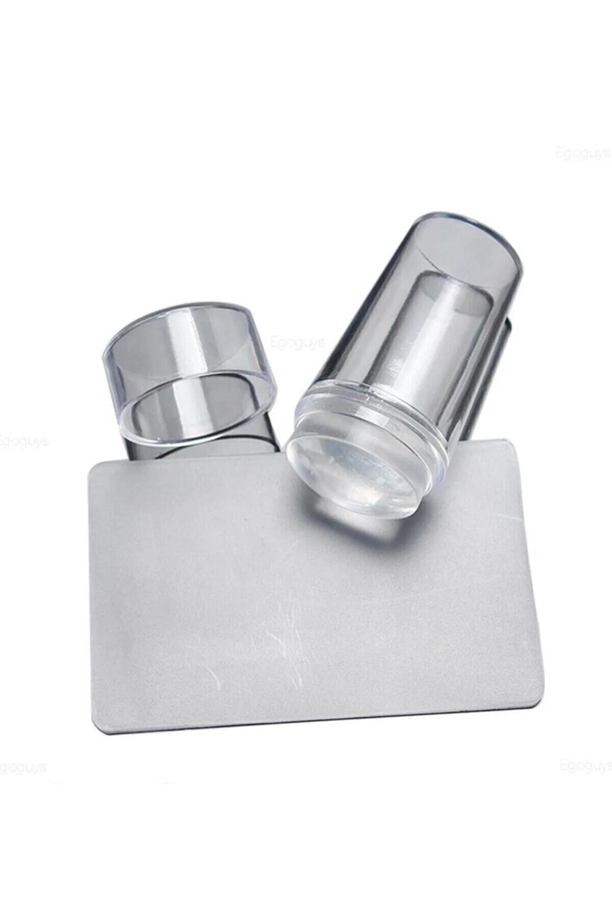 Stamper Baskı Transfer Aparat Seti Silikon Başlıklı Oje Dizayn Baskı Seti Nail Art Tırnak Damgalama - Sildne Görsel 3