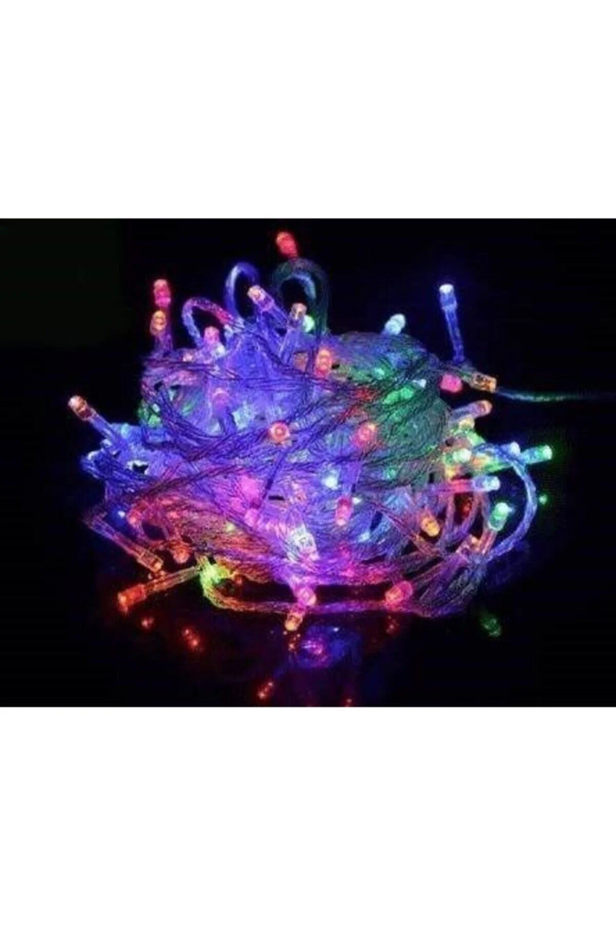 10 mt Rgb 100 Led Fişli Noel Parti Yılbaşı Ağaç Dekoratif Aydınlatma Lambası Animasyonlu Süsleme