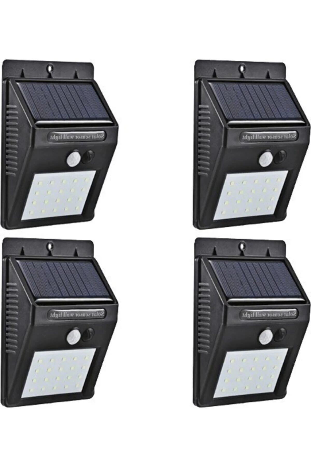 4 Adet Solar Güneş Enerjili 20 Led 1w Ledli Bahçe Aydınlatma Solar Dış Mekan