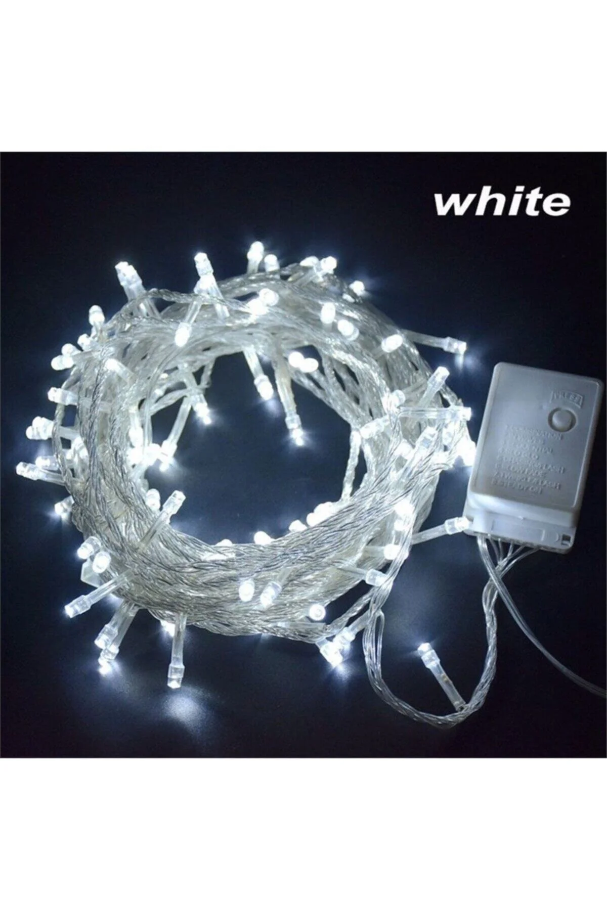 10 Metre 100 Led Işık Yılbaşı Kamp Parti Süslemesi - Beyaz Renk-220 Volt Fişli Parti Kamp - Firsat Ayi Görsel 2