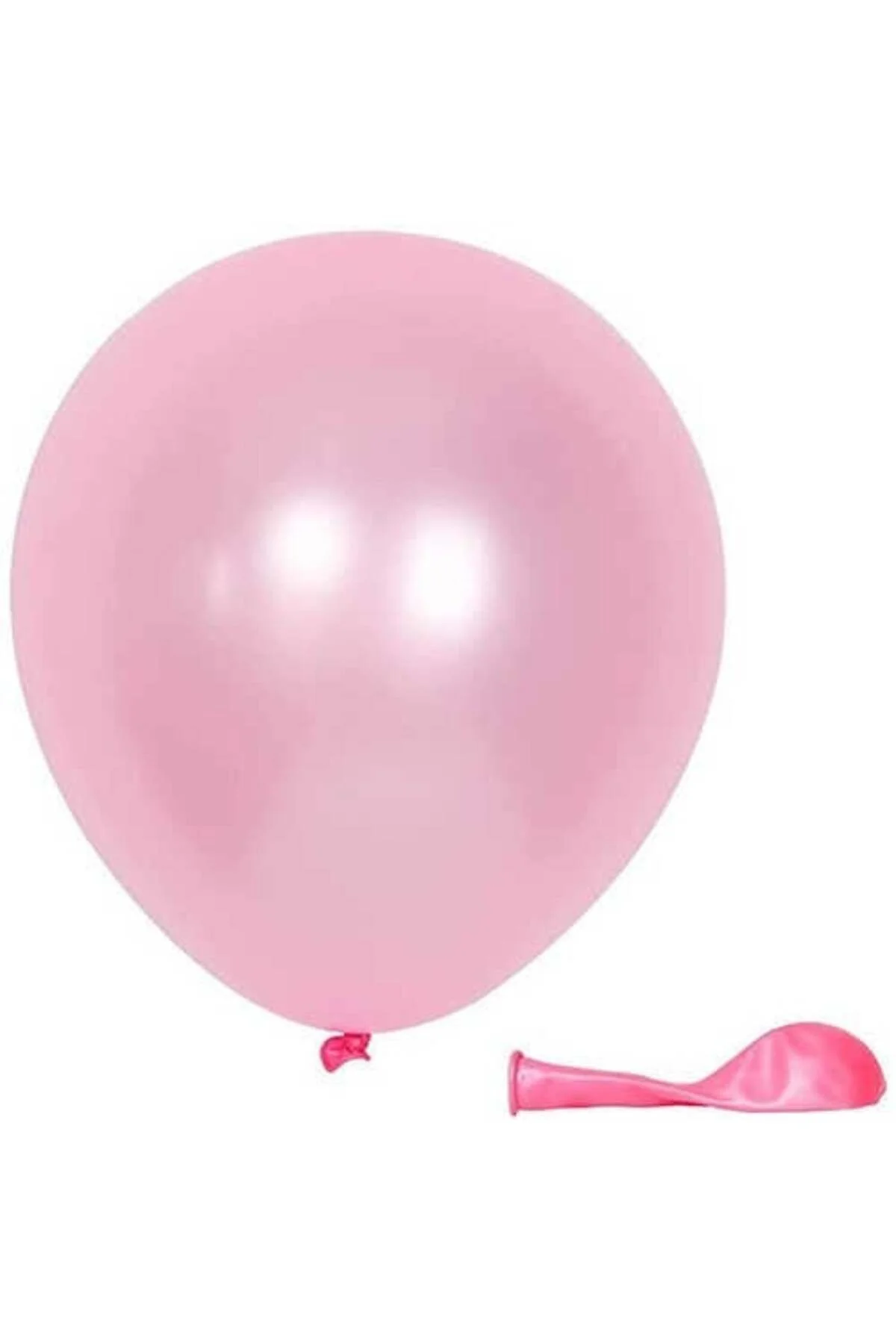 Pembe Metalik Balon 20 Adet - Partioutlet Görsel 2