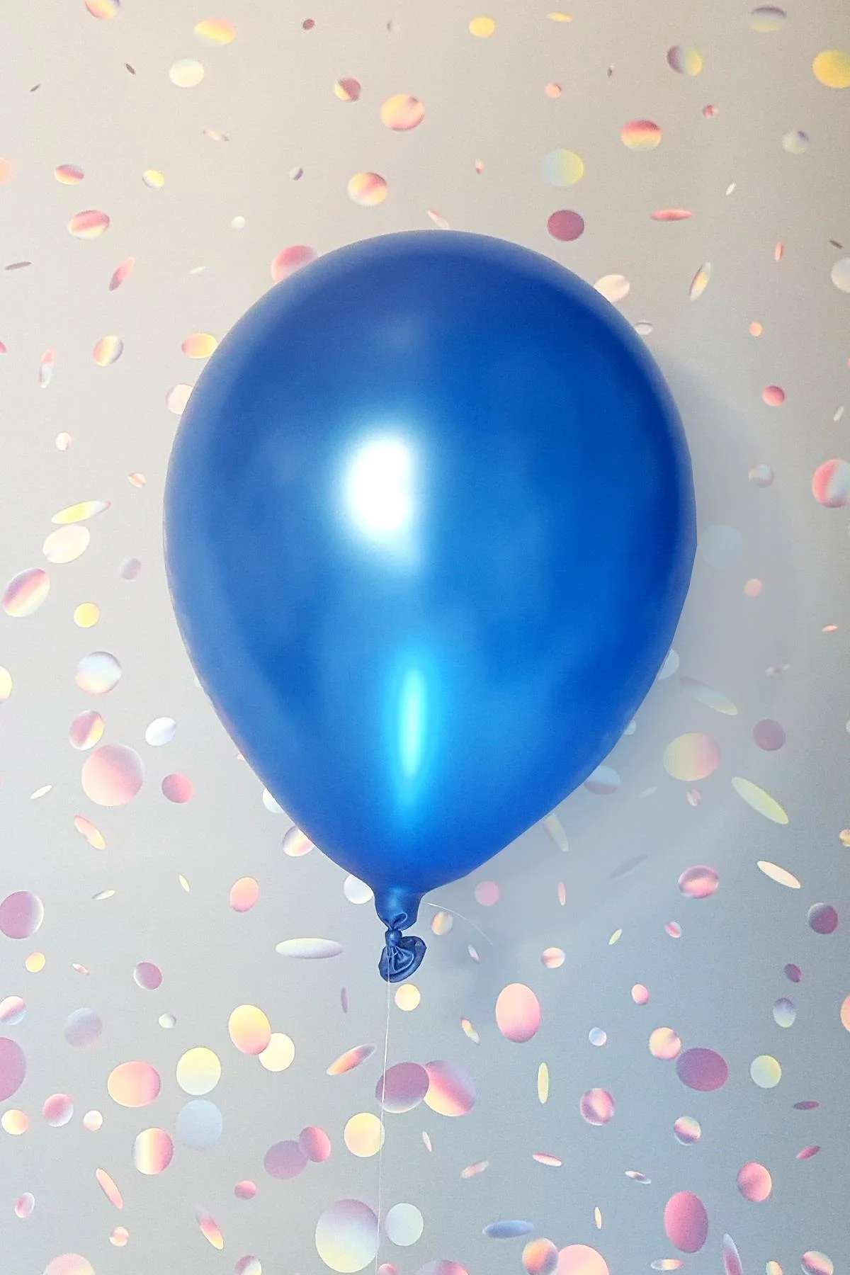 Metalik Mavi Balon 12" 30 Cm Metalik Balon 10lu Paket