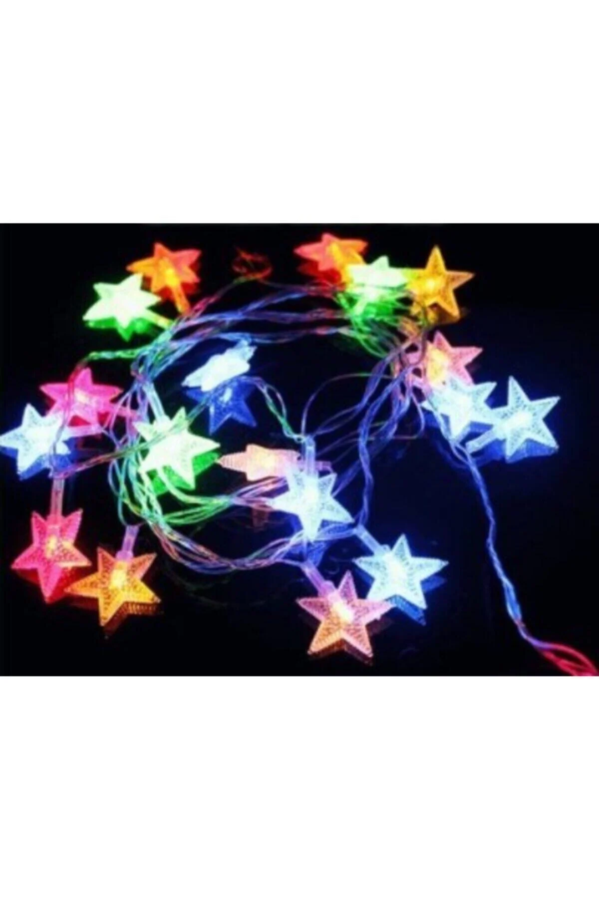 5 Metre Yıldız Rgb Led Animasyonlu Şeffaf Kablo