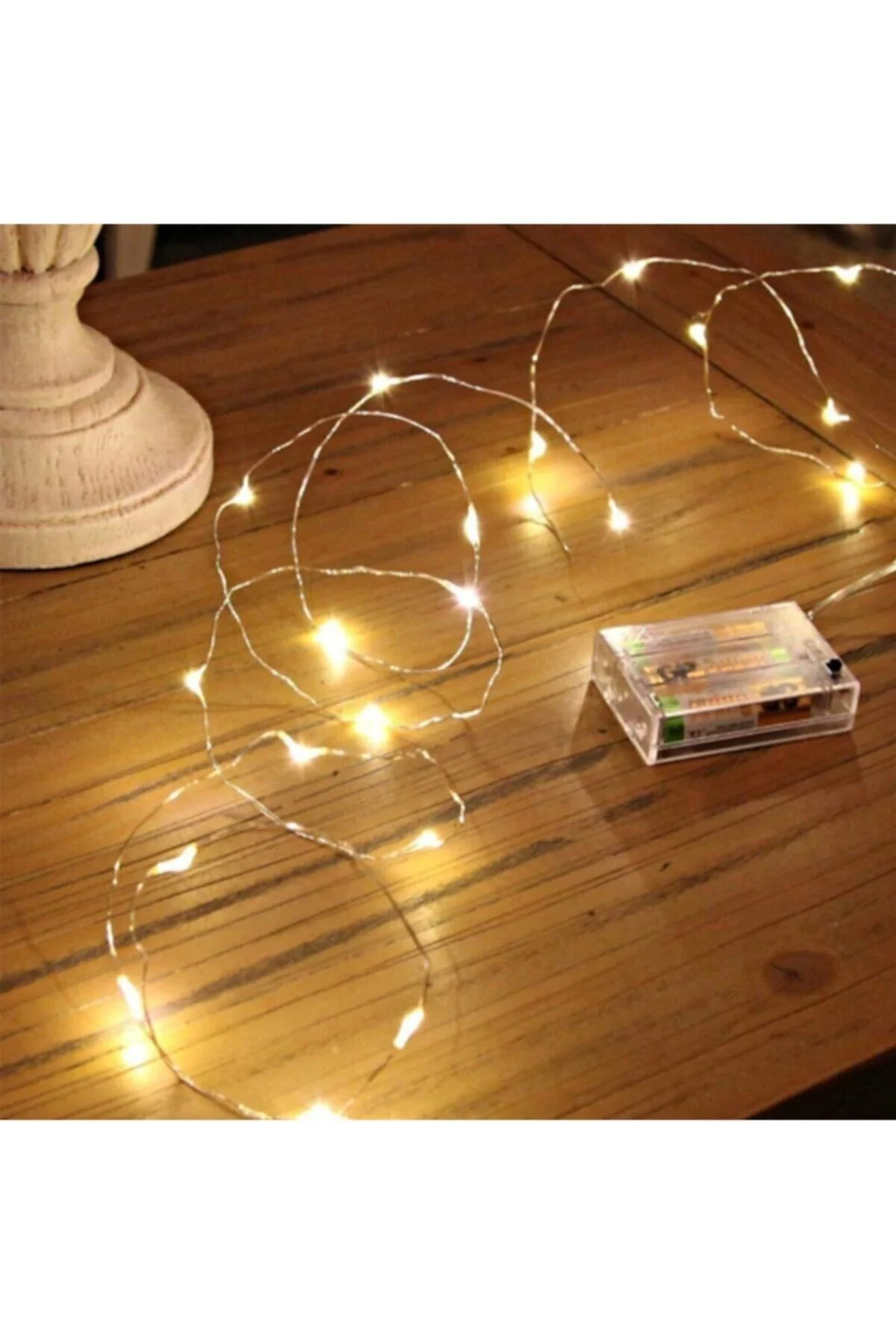 Pilli Peri Tel Led Işık Dekoratif Led Aydınlatma Süs 10 m