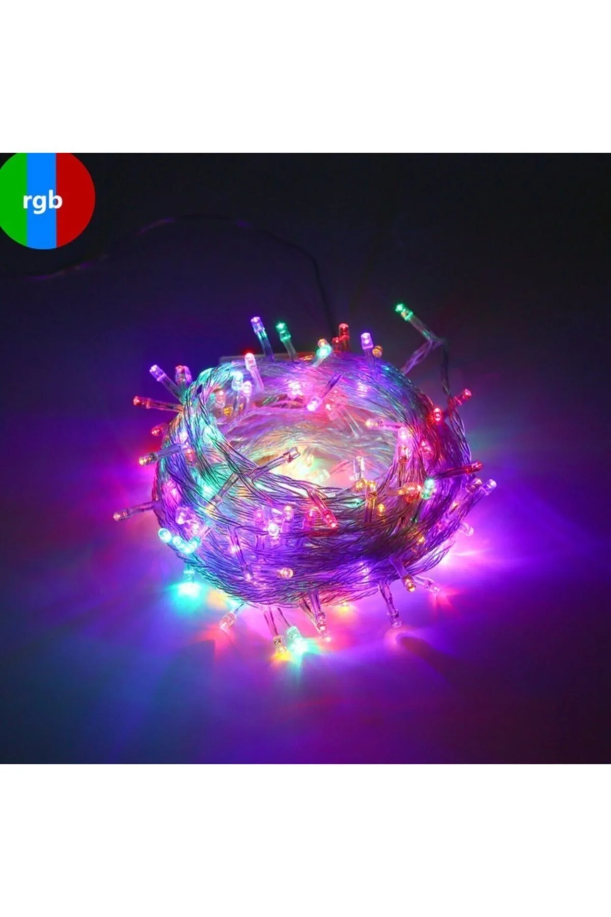 10mt Rgb 100 Led Fişli Noel Parti Yılbaşı Ağaç Dekoratif Aydınlatma Lambası Animasyonlu Süsleme - Firsat Ayi Görsel 2