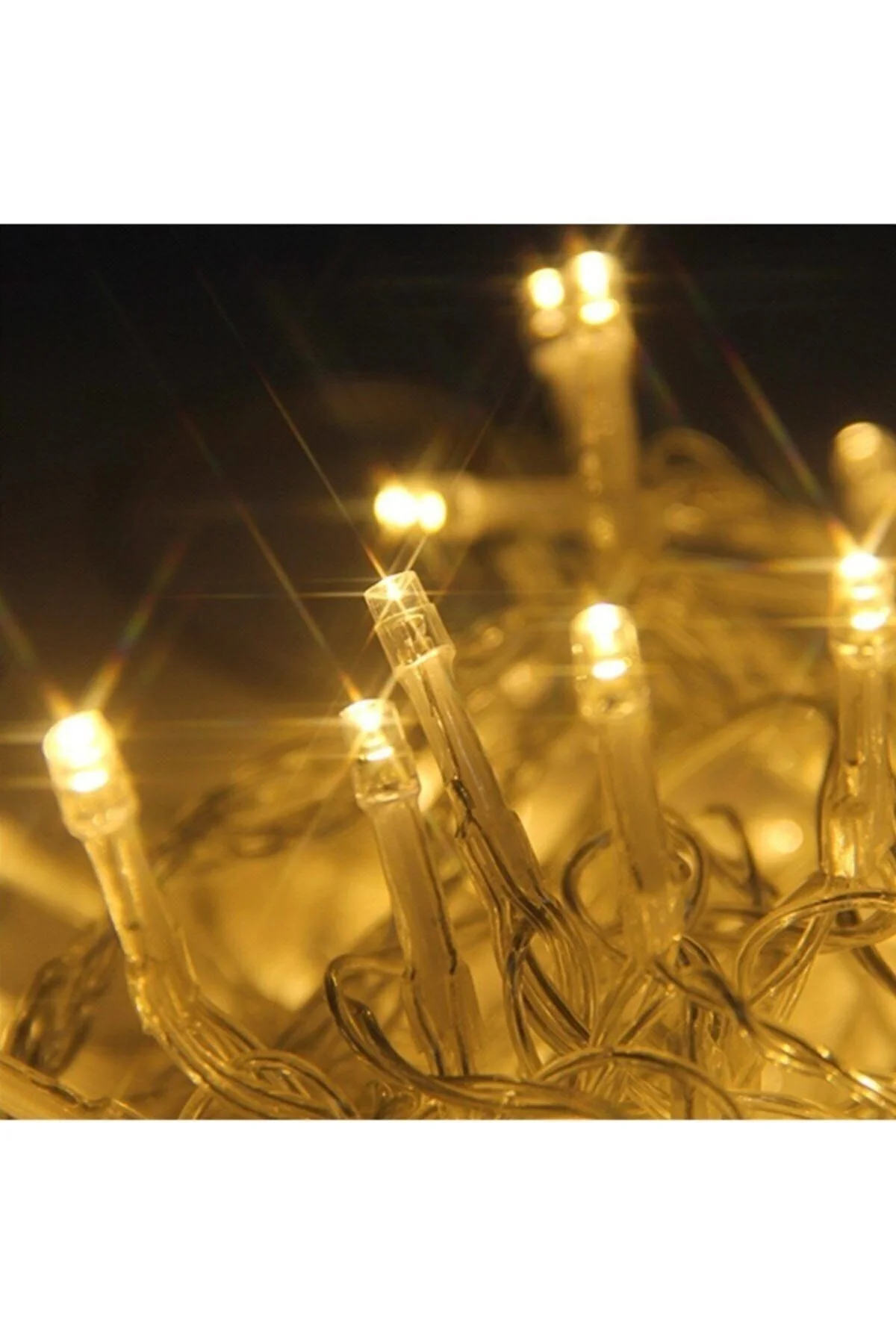 10mt Günışığı 100 Led Fişli Noel Parti Yılbaşı Ağaç Dekoratif Aydınlatma Lambası Animasyonlu Süsleme