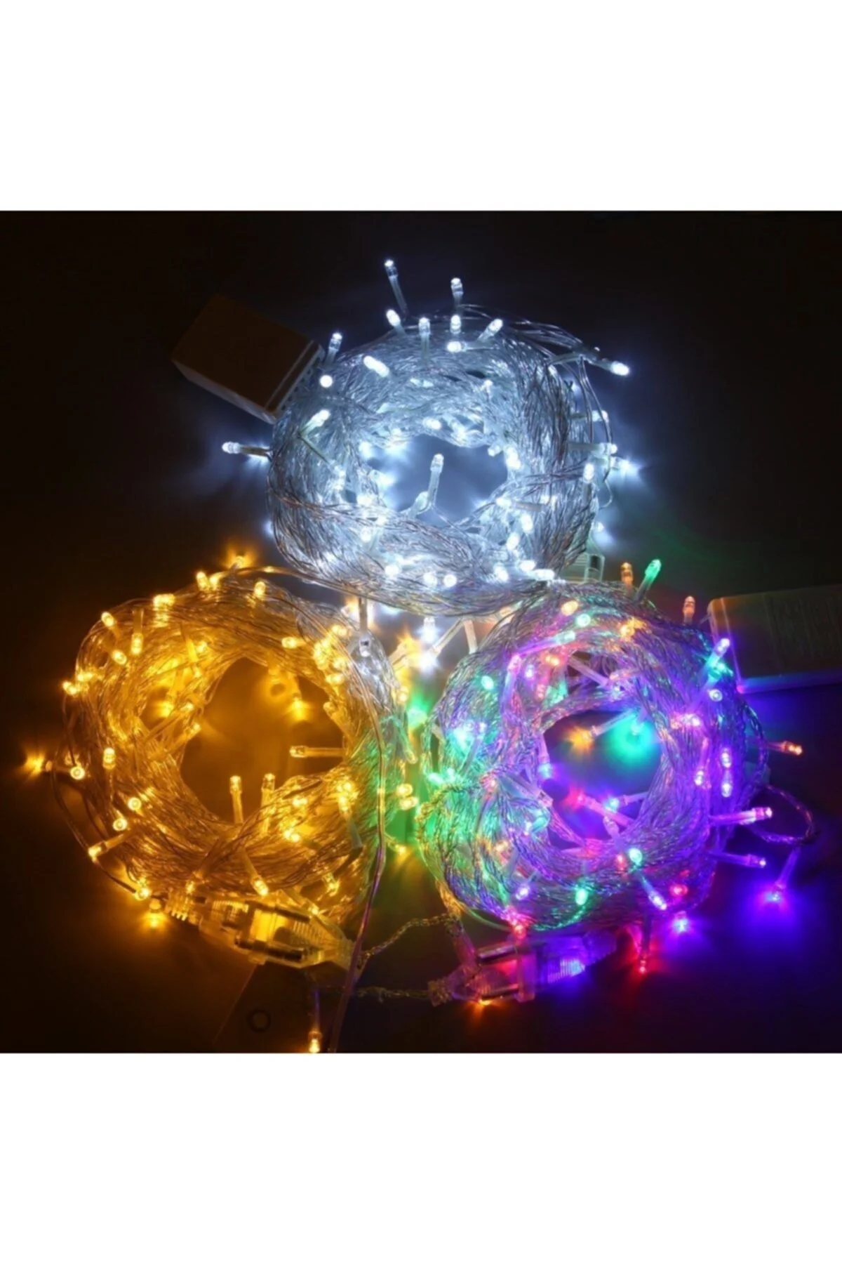 10m Rgb 100 Led Fişli Noel Parti Yılbaşı Ağaç Dekoratif Aydınlatma Lambası Animasyonlu Süsleme - Firsat Ayi Görsel 3
