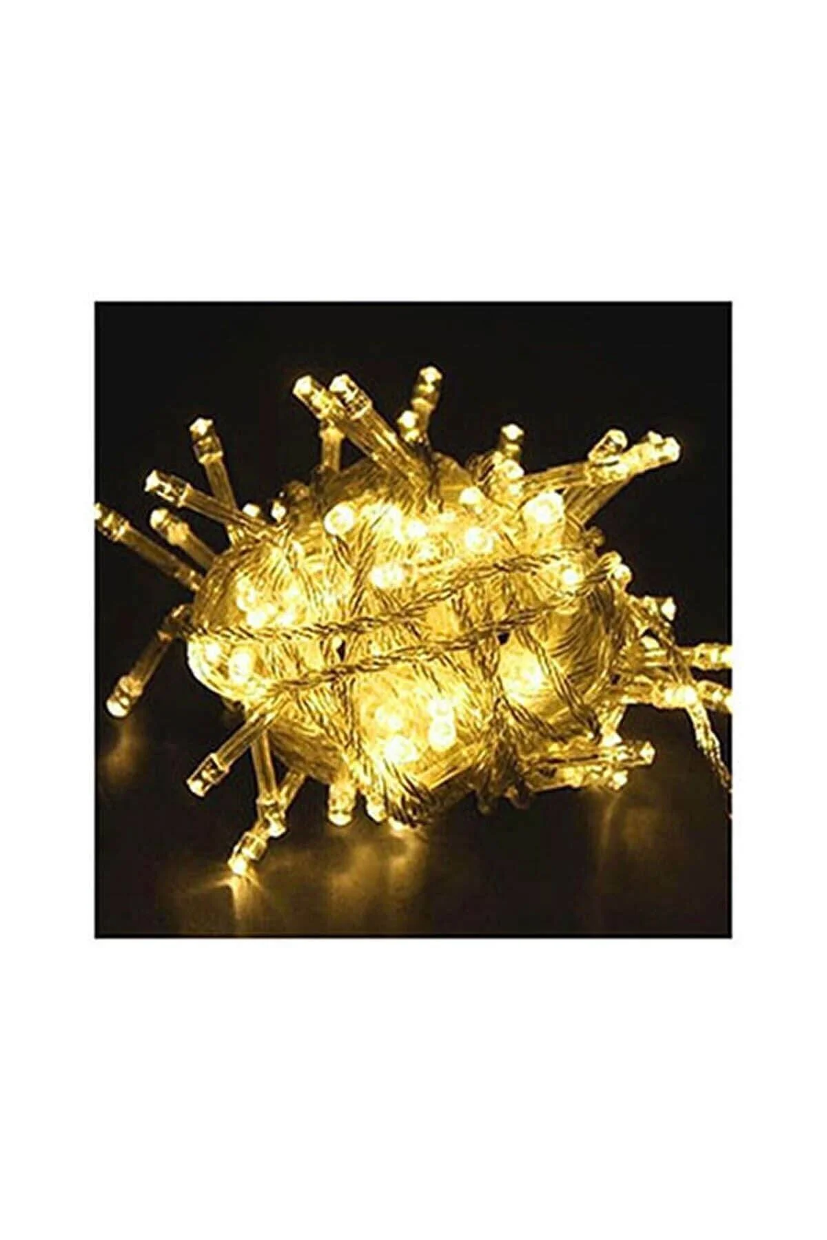 10mt Günışığı 100 Led Fişli Noel Parti Yılbaşı Ağaç Dekoratif Aydınlatma Lambası Animasyonlu Süsleme
