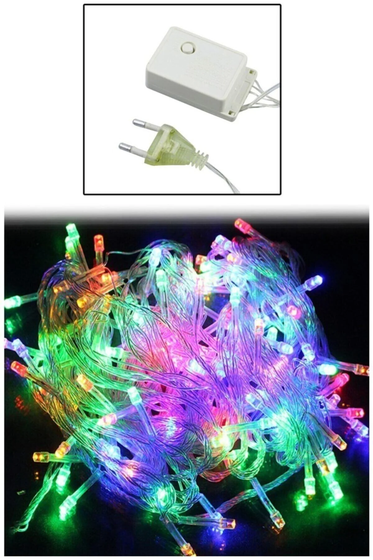 10mt Rgb 100 Led Fişli Noel Parti Yılbaşı Ağaç Dekoratif Aydınlatma Lambası Animasyonlu Süsleme - Firsat Ayi Görsel 3
